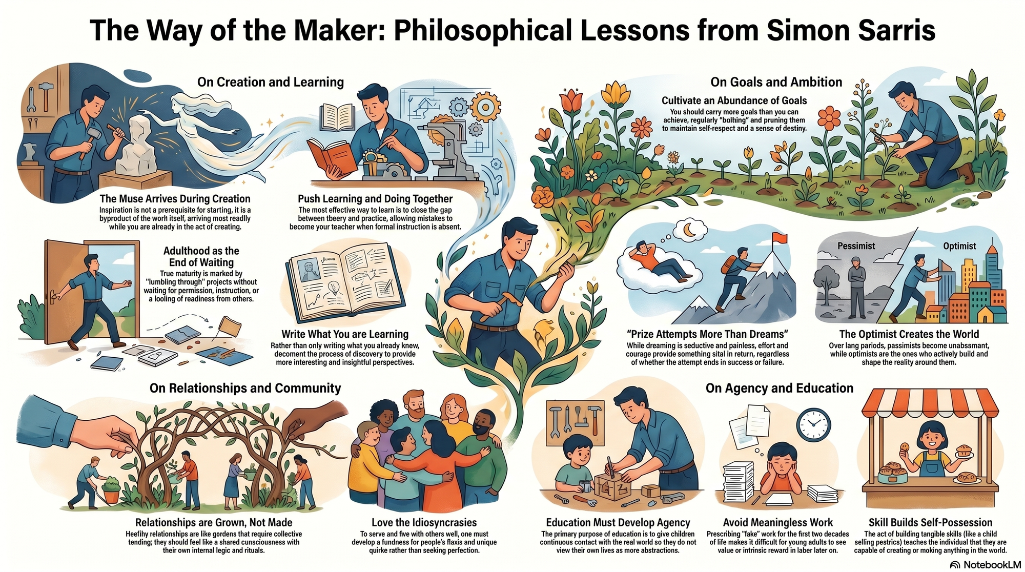 Infographic for "Lessons from Simon Sarris".