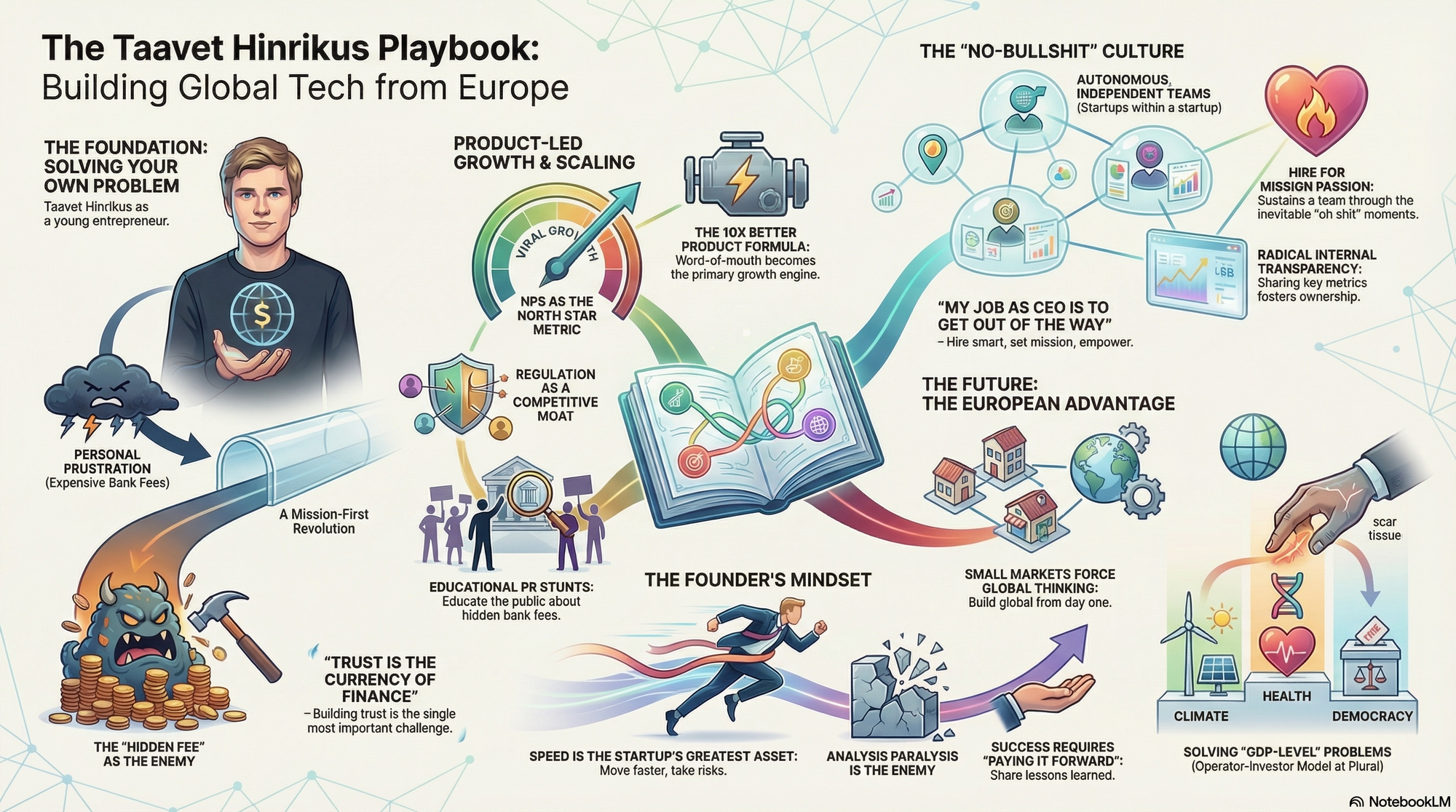 Infographic for "Lessons from Taavet Hinrikus".