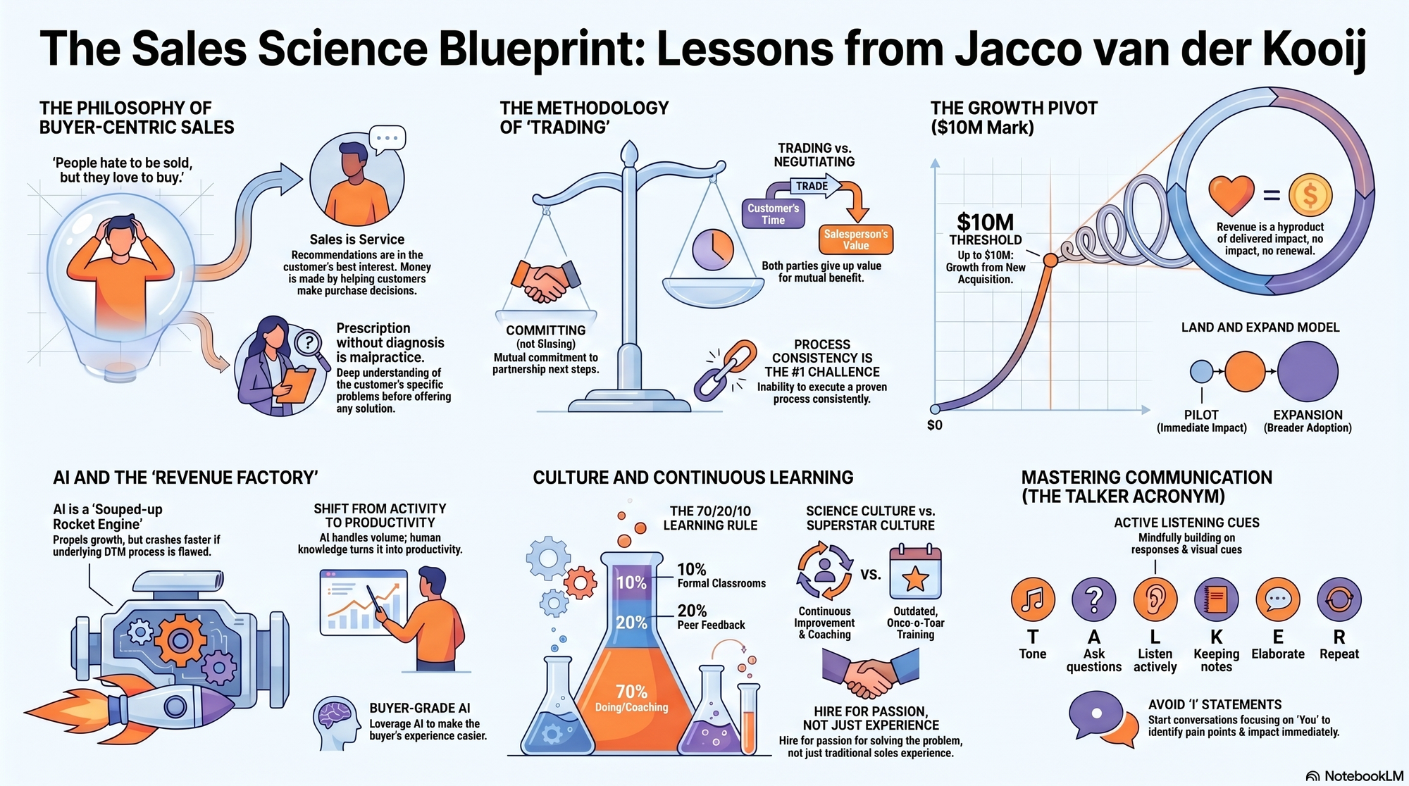 Infographic for "Lessons from Jacco van der Kooij, founder of Winning by Design".