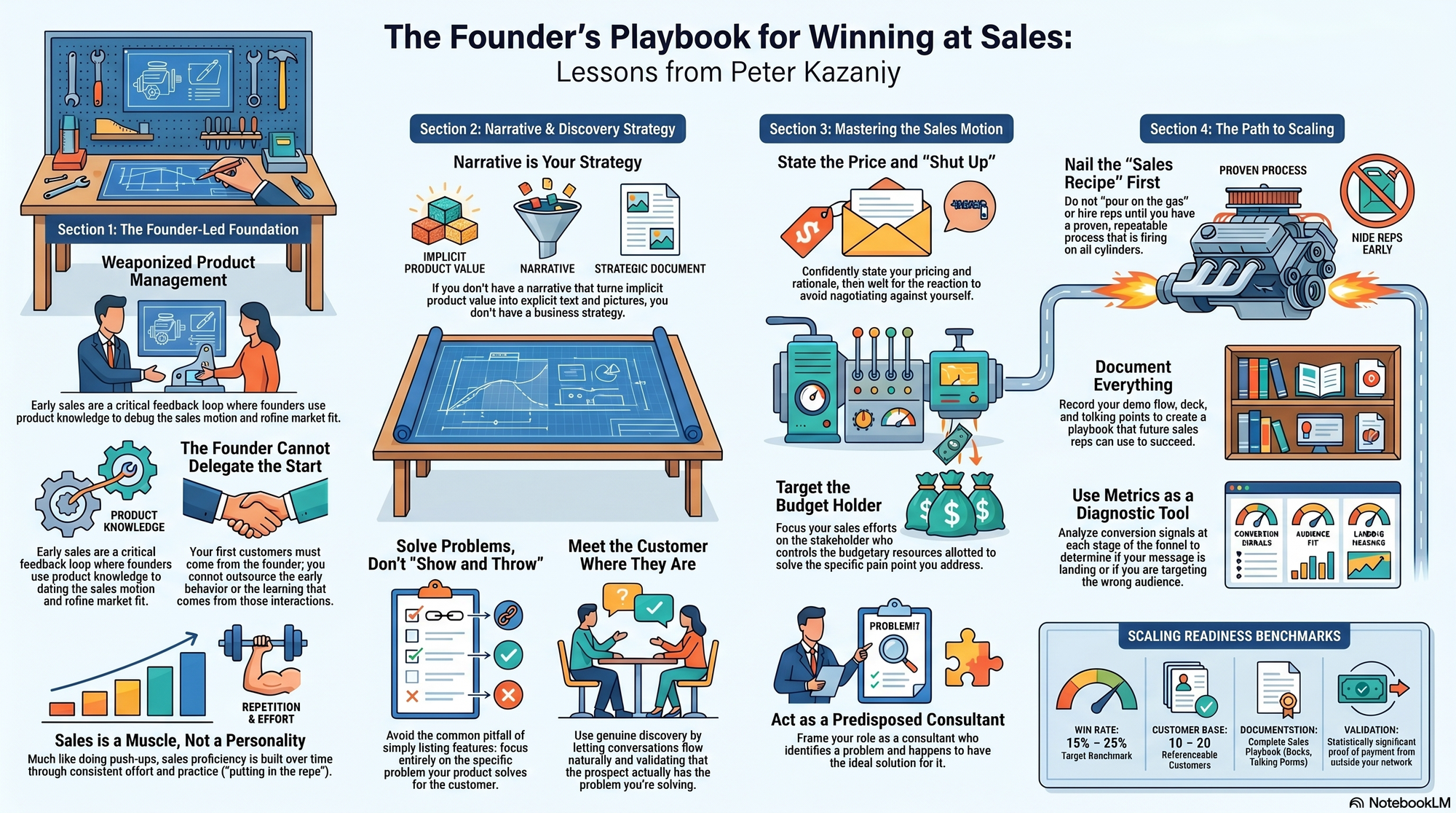 Infographic for "Lessons from Peter Kazanjy".