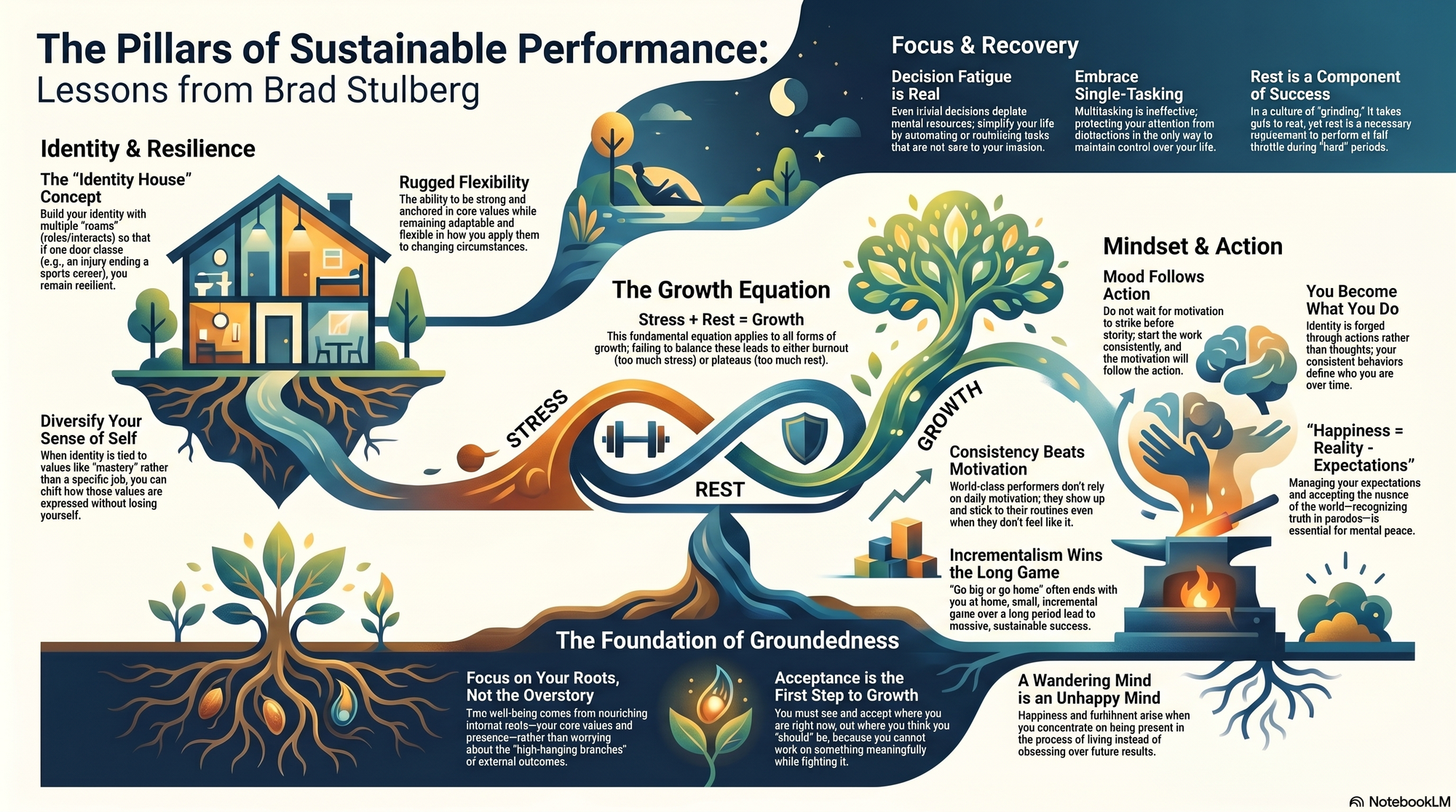 Infographic for "Lessons from Brad Stulberg".