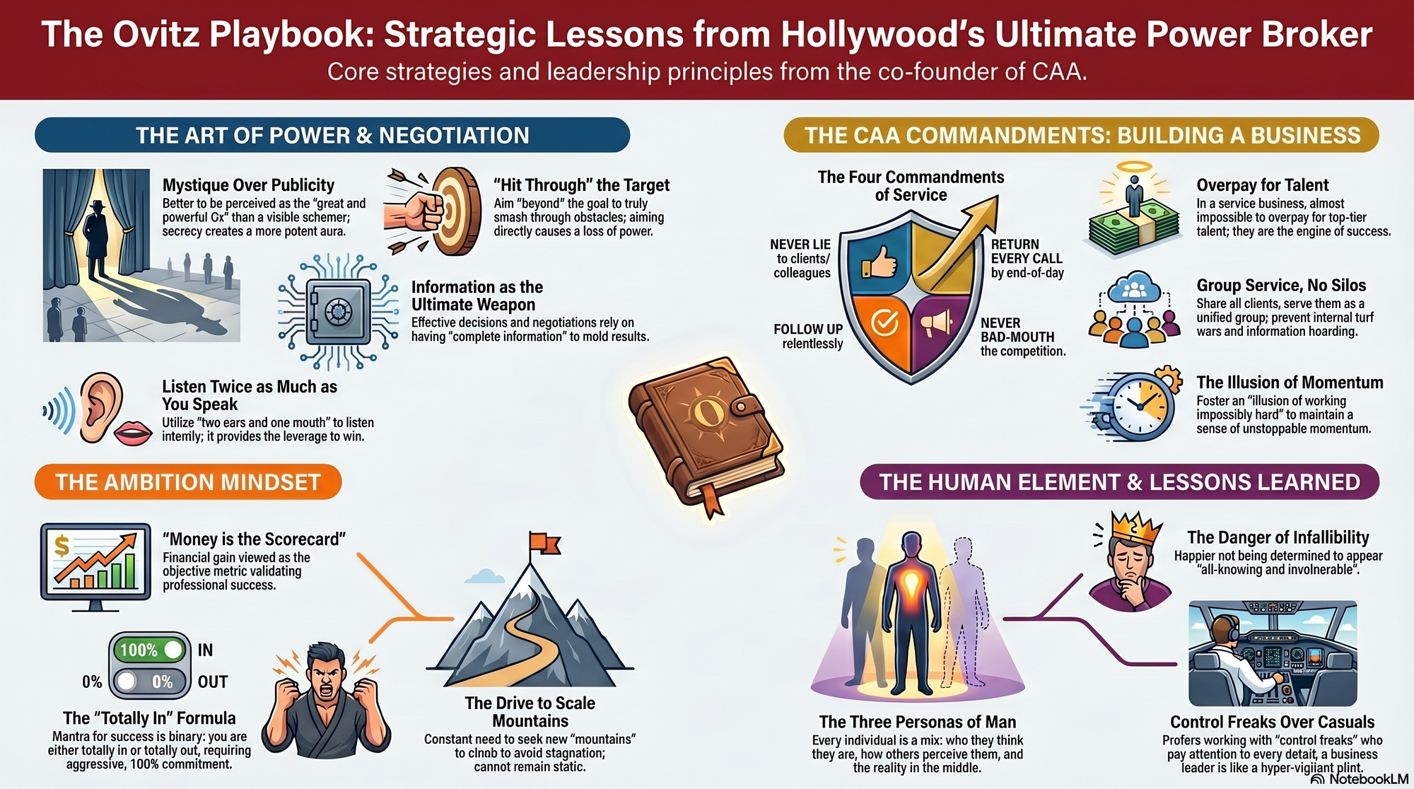 Infographic for "Lessons from Michael Ovitz".
