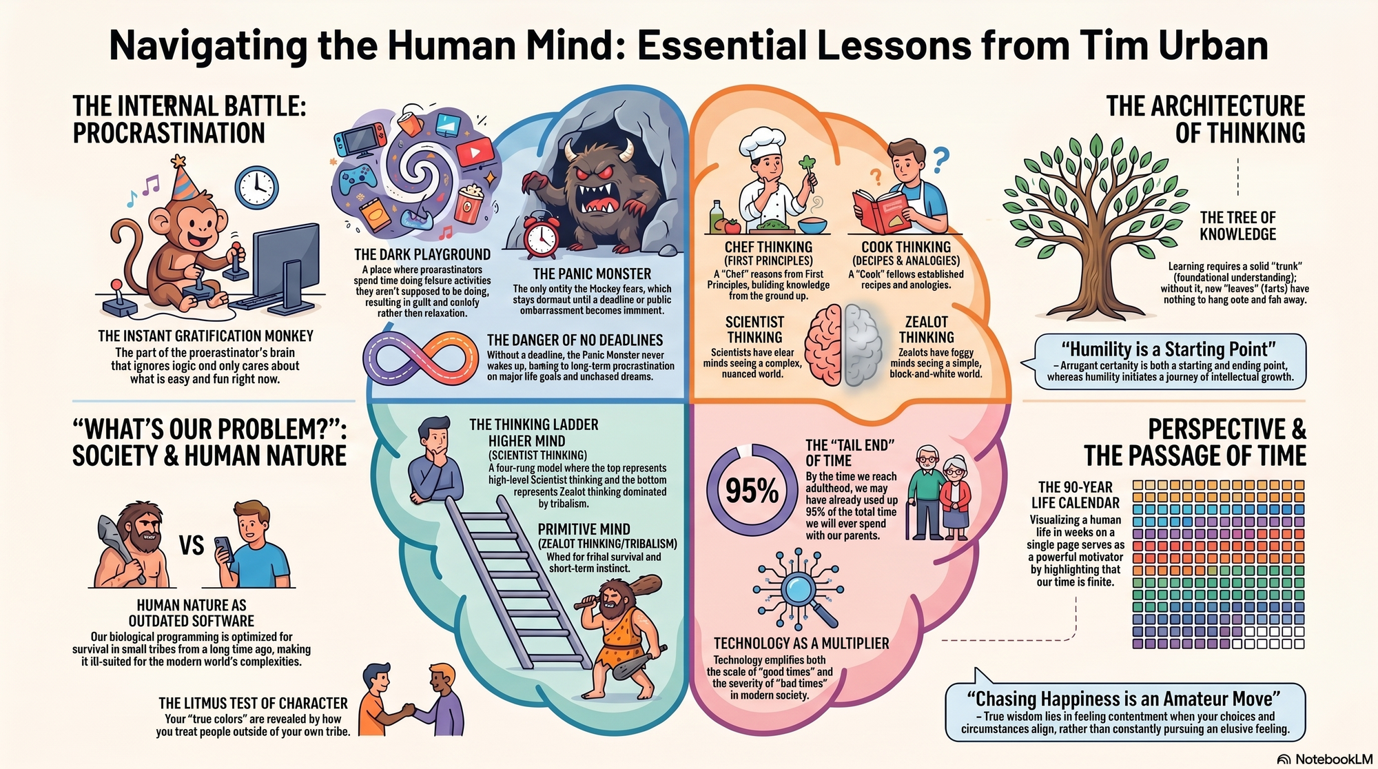 Infographic for "Lessons from Tim Urban".