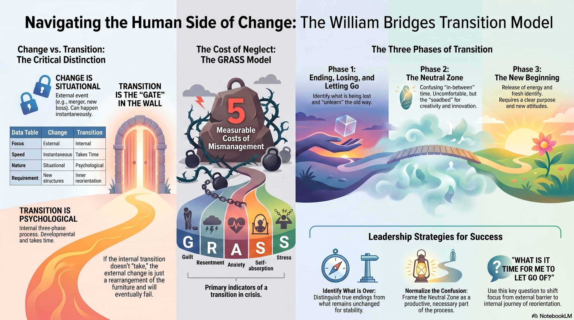 Infographic for "Lessons from William Bridges".