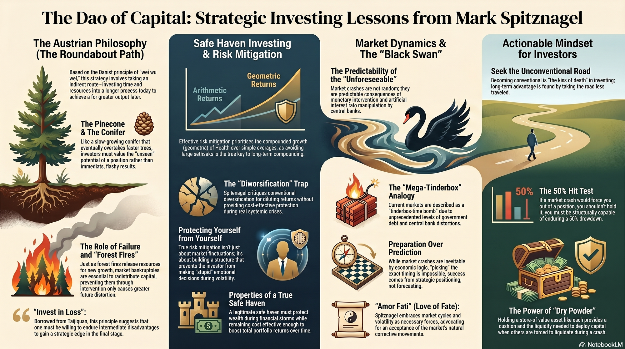 Infographic for "Lessons from Mark Spitznagel".