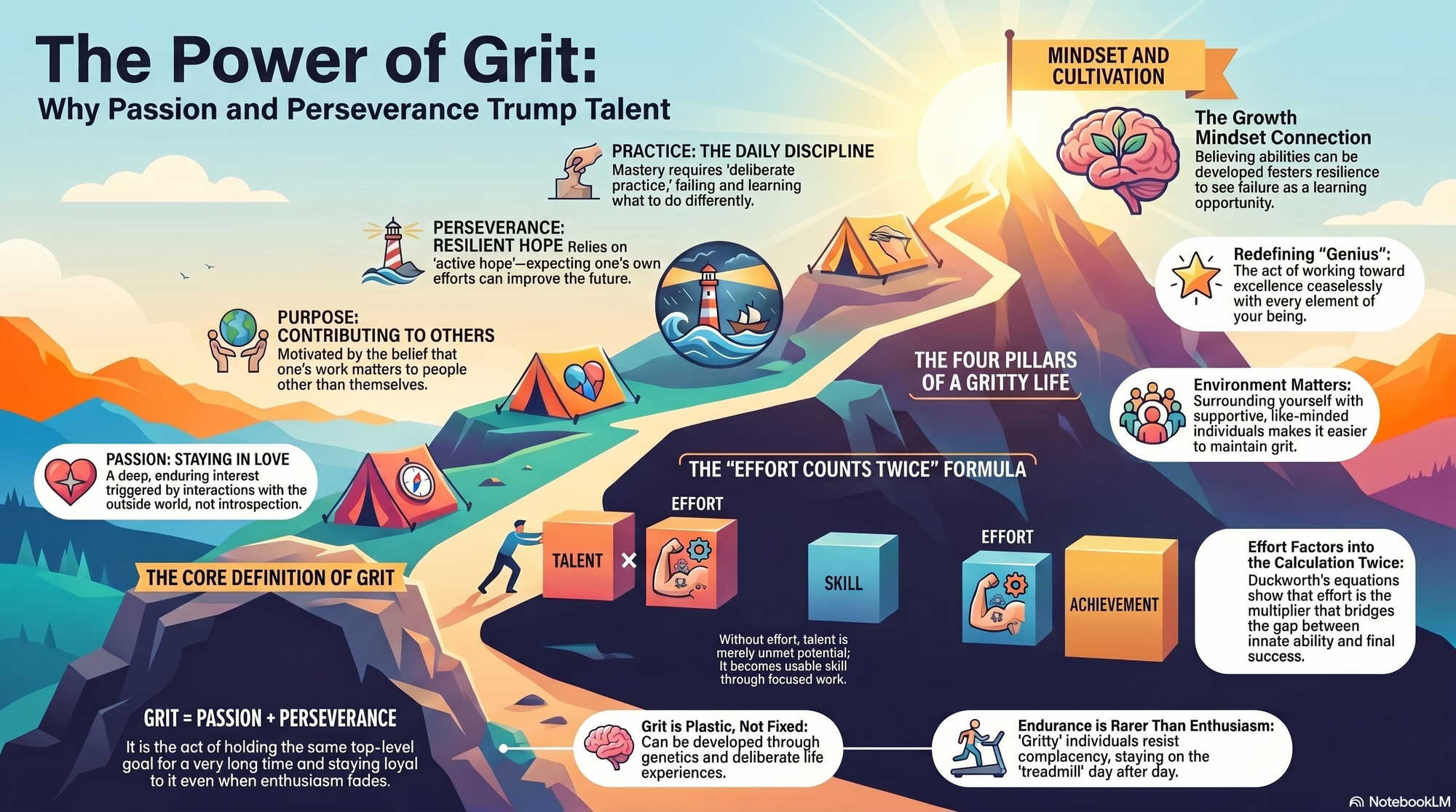 Infographic for "Lessons from Angela Duckworth".
