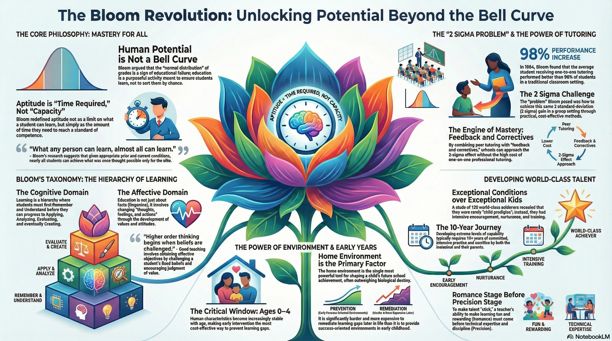 Infographic for "Lessons from Benjamin S. Bloom".