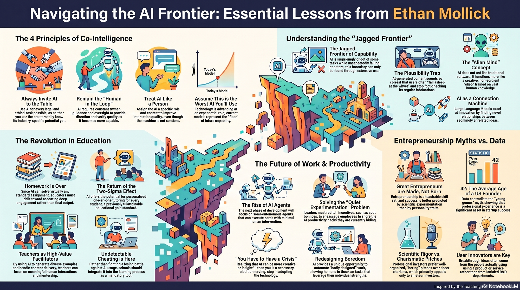 Infographic for "Lessons from Ethan Mollick".