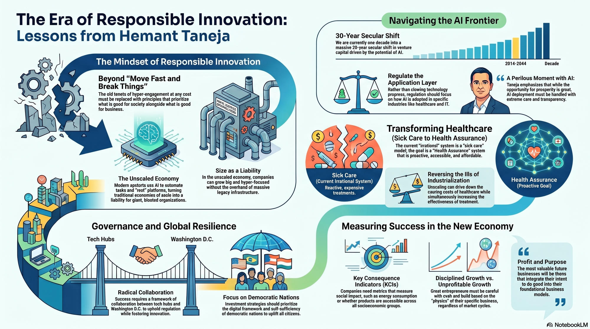 Infographic for "Lessons from Hemant Taneja, CEO of General Catalyst".