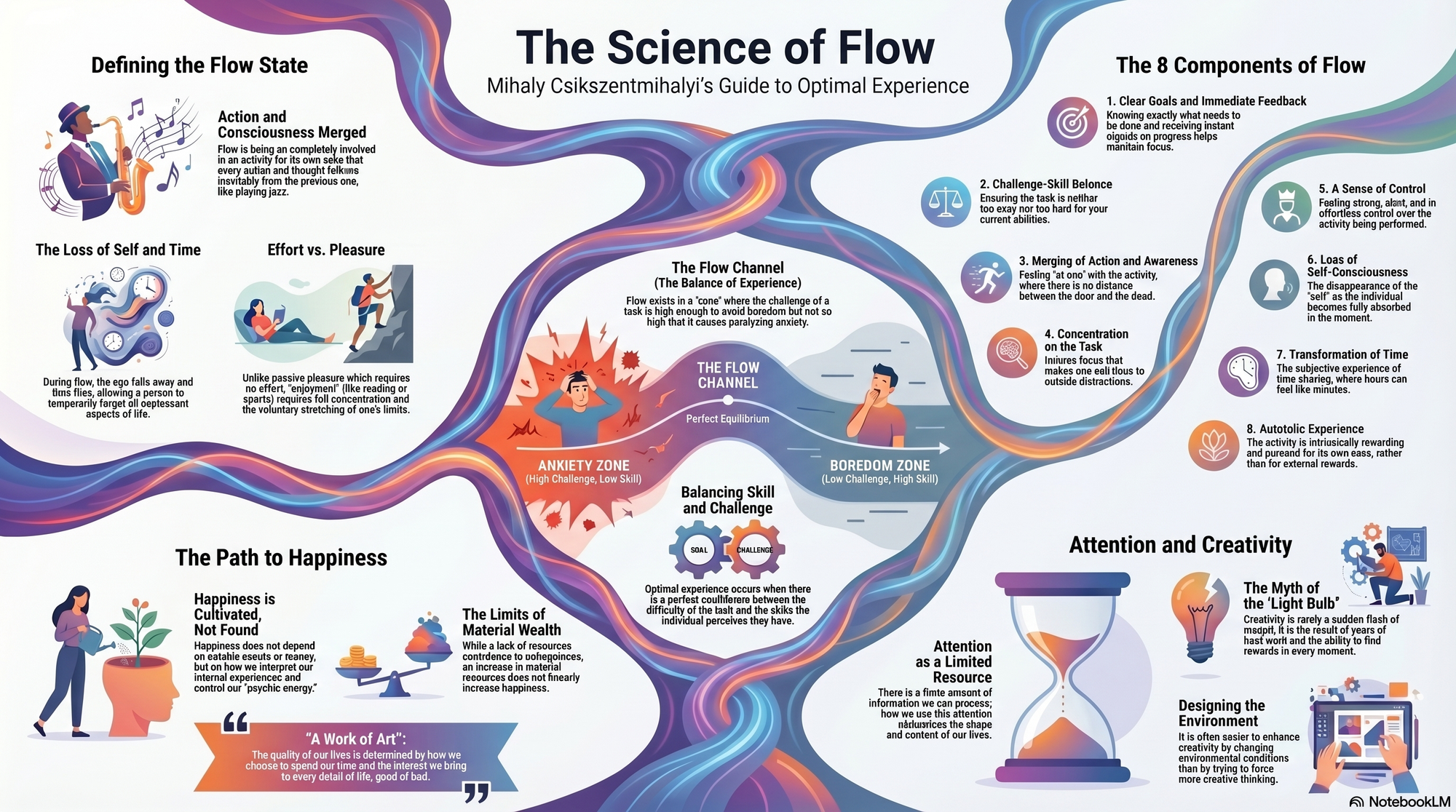 Infographic for "Lessons from Mihaly Csikszentmihalyi".