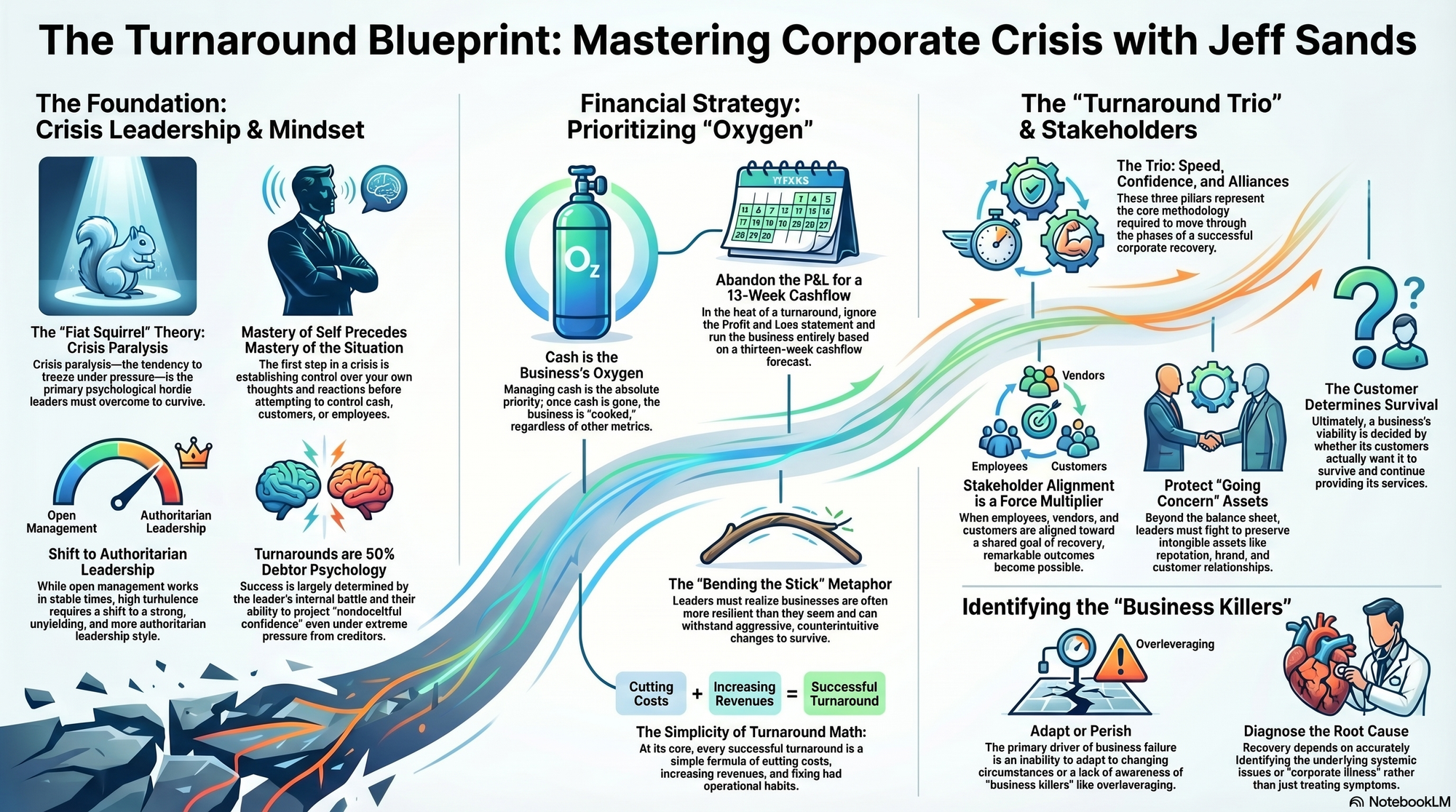 Infographic for "Lessons from Jeff Sands".