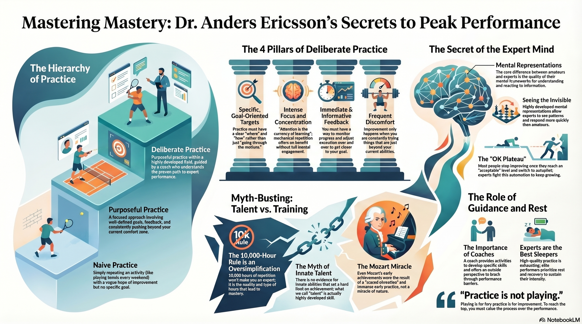 Infographic for "Lessons from Dr. Anders Ericsson".