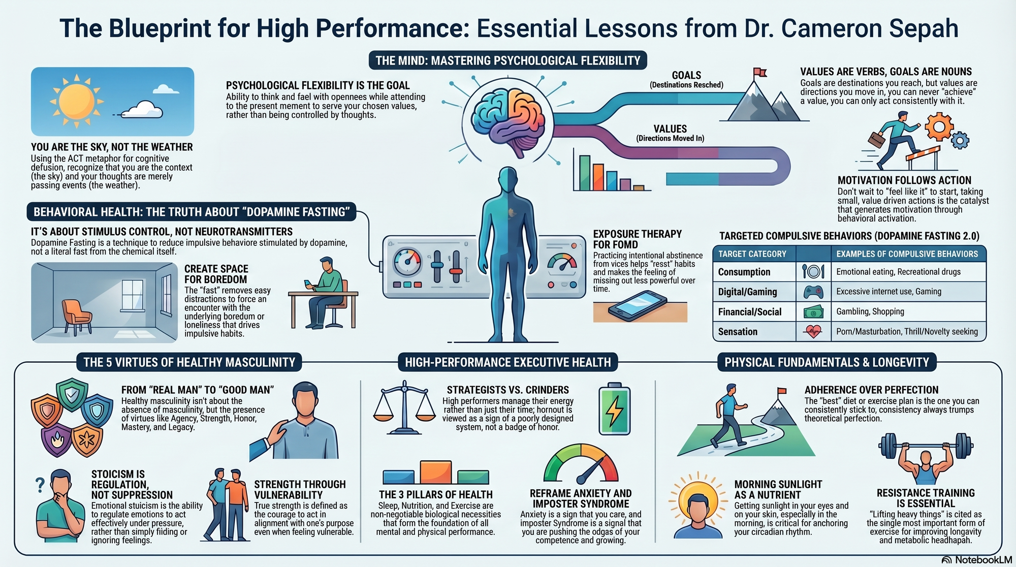 Infographic for "Lessons from Dr. Cameron Sepah".