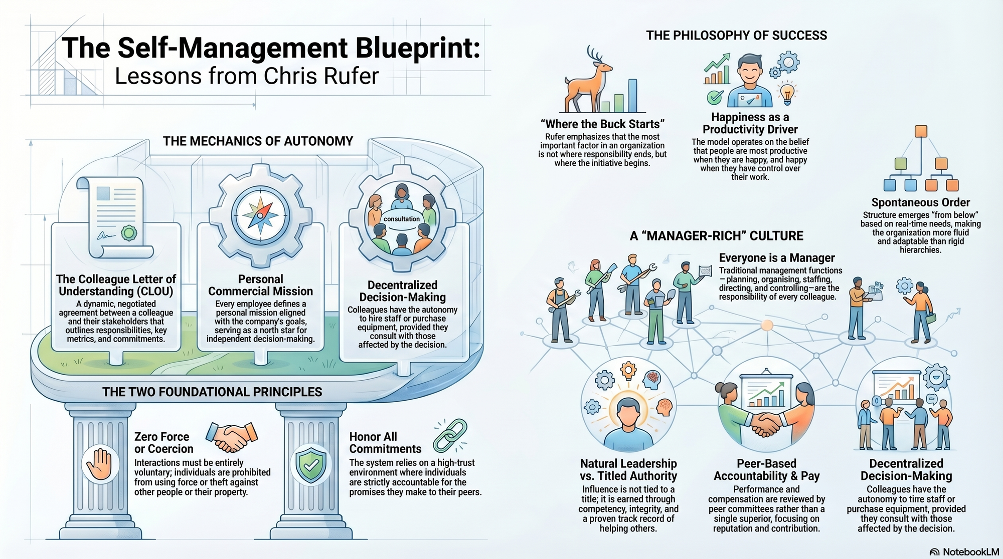 Infographic for "Lessons from Chris Rufer".