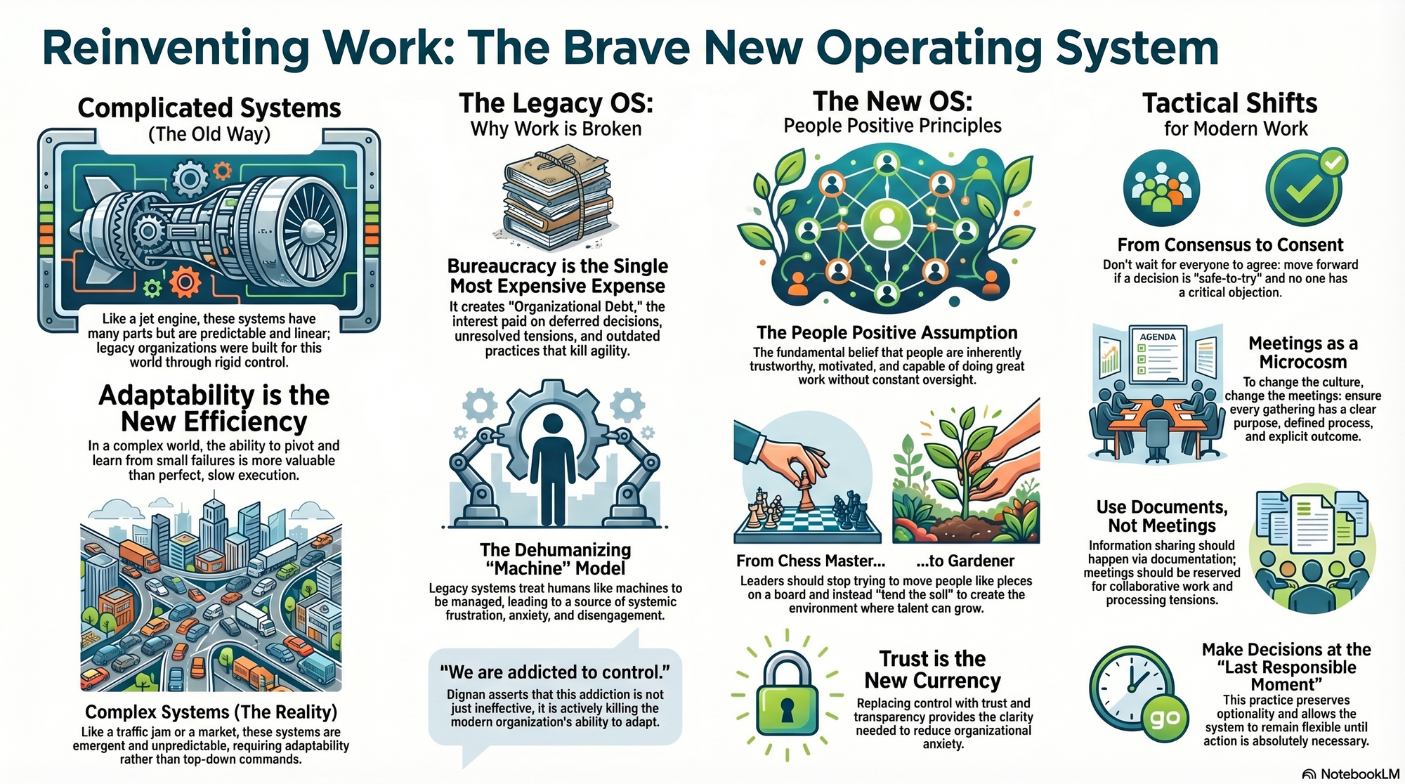 Infographic for "Lessons from Aaron Dignan".