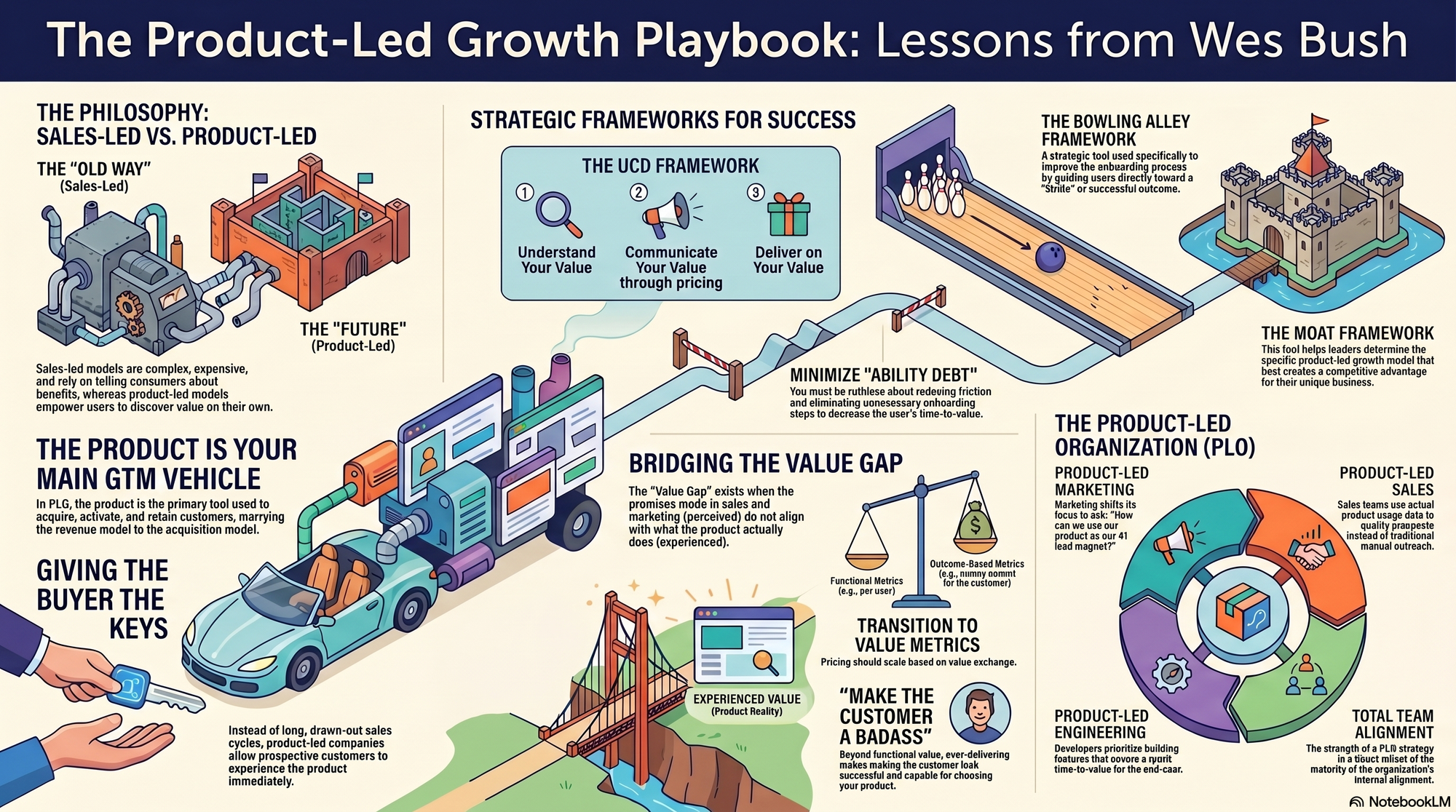 Infographic for "Lessons from Wes Bush".