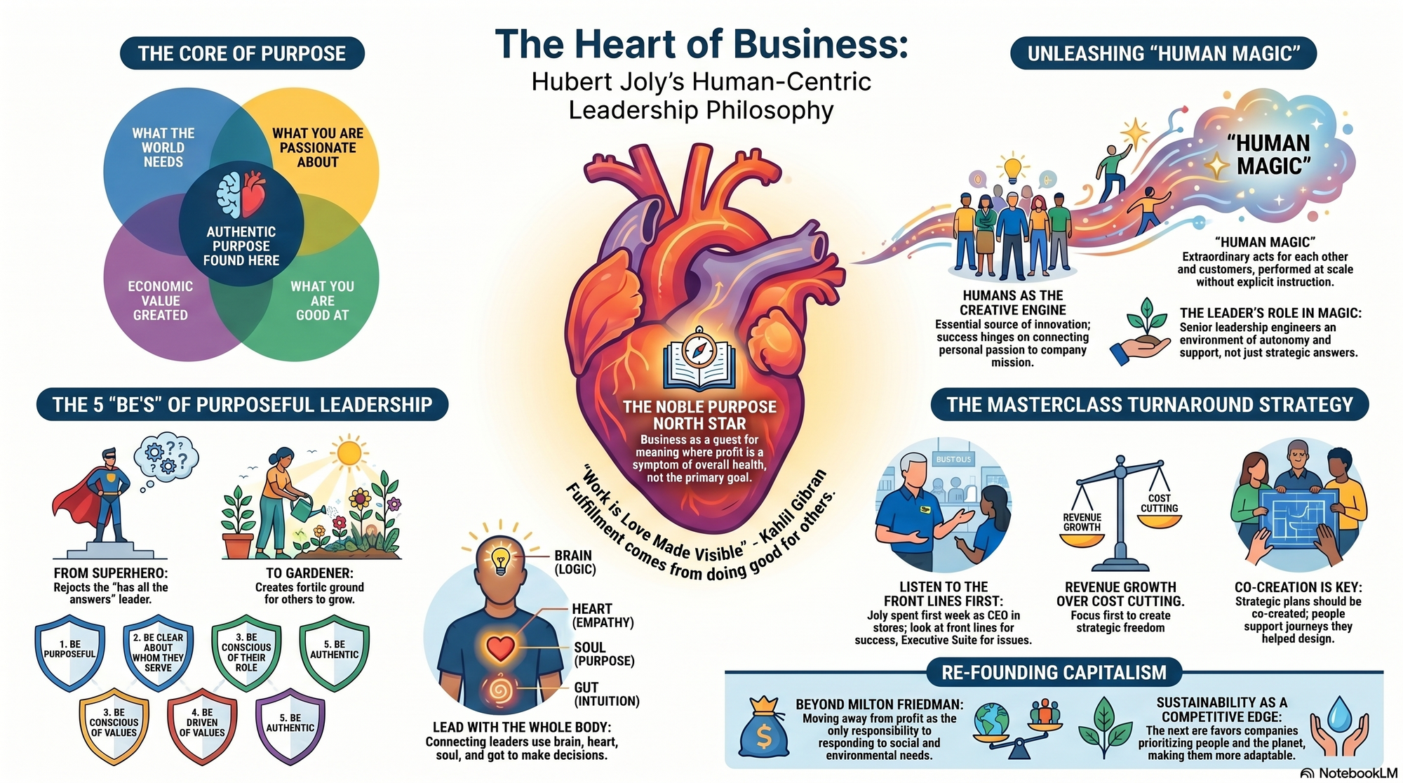 Infographic for "Lessons from Hubert Joly".