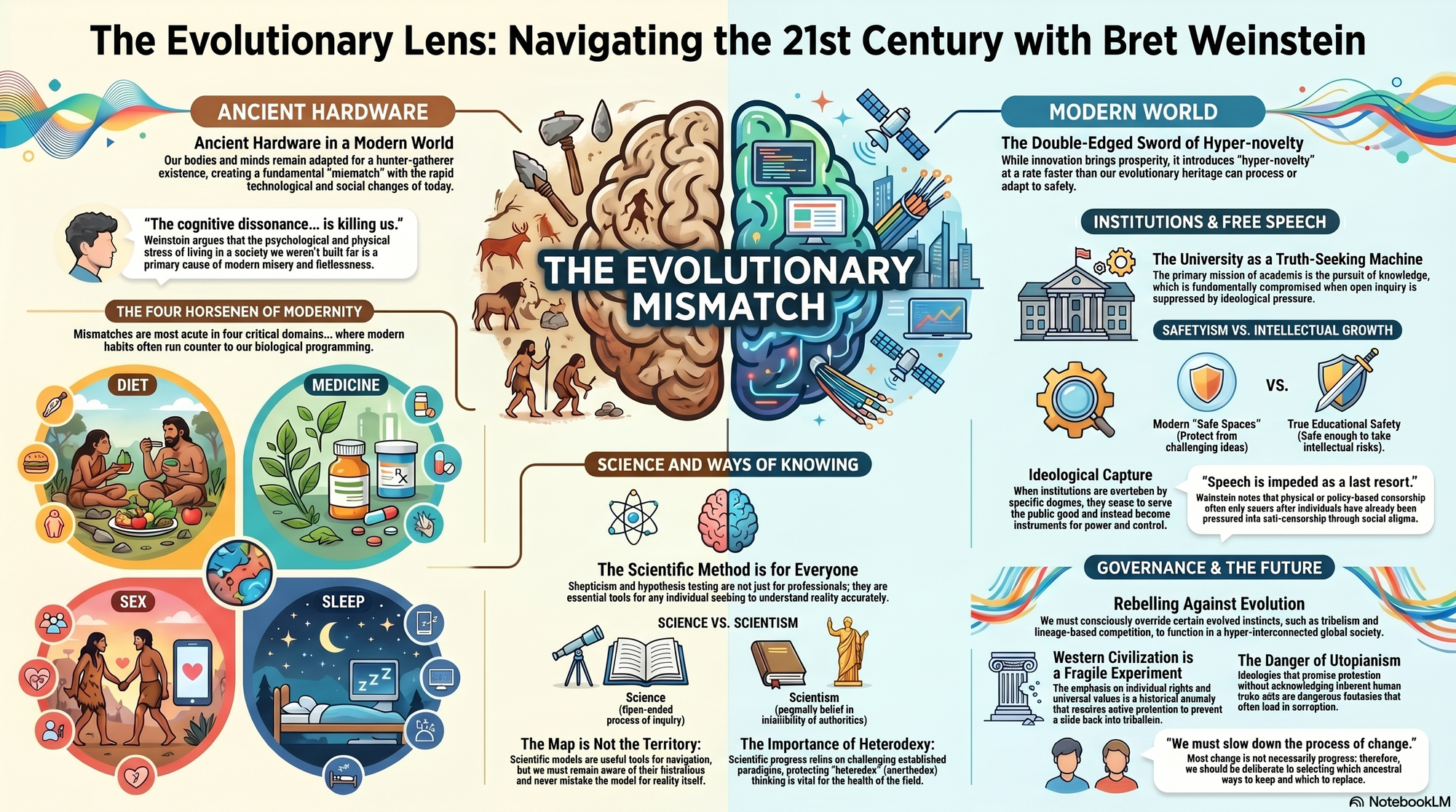Infographic for "Lessons from Bret Weinstein".