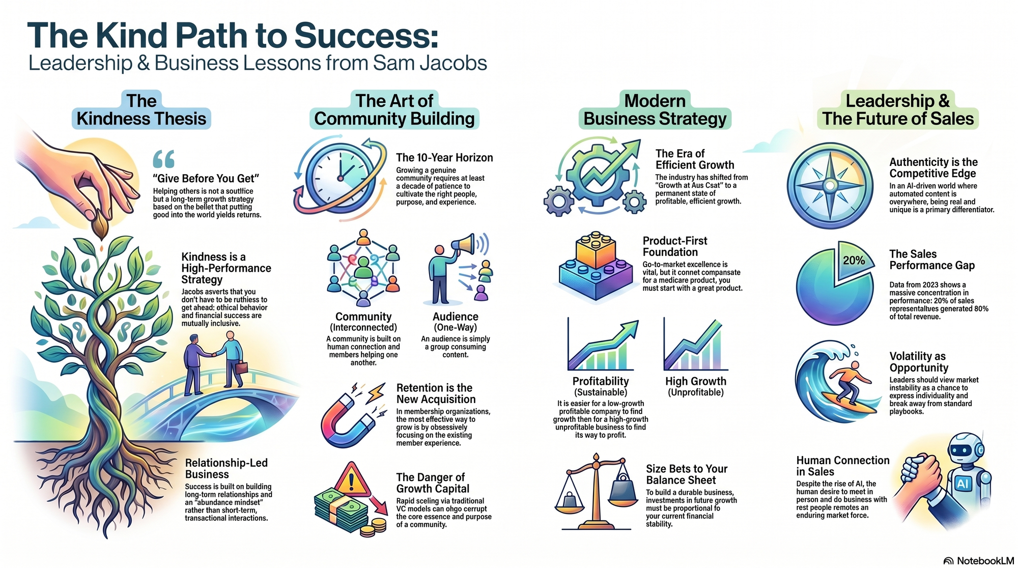 Infographic for "Lessons from Sam Jacobs, founder and CEO of Pavillon".