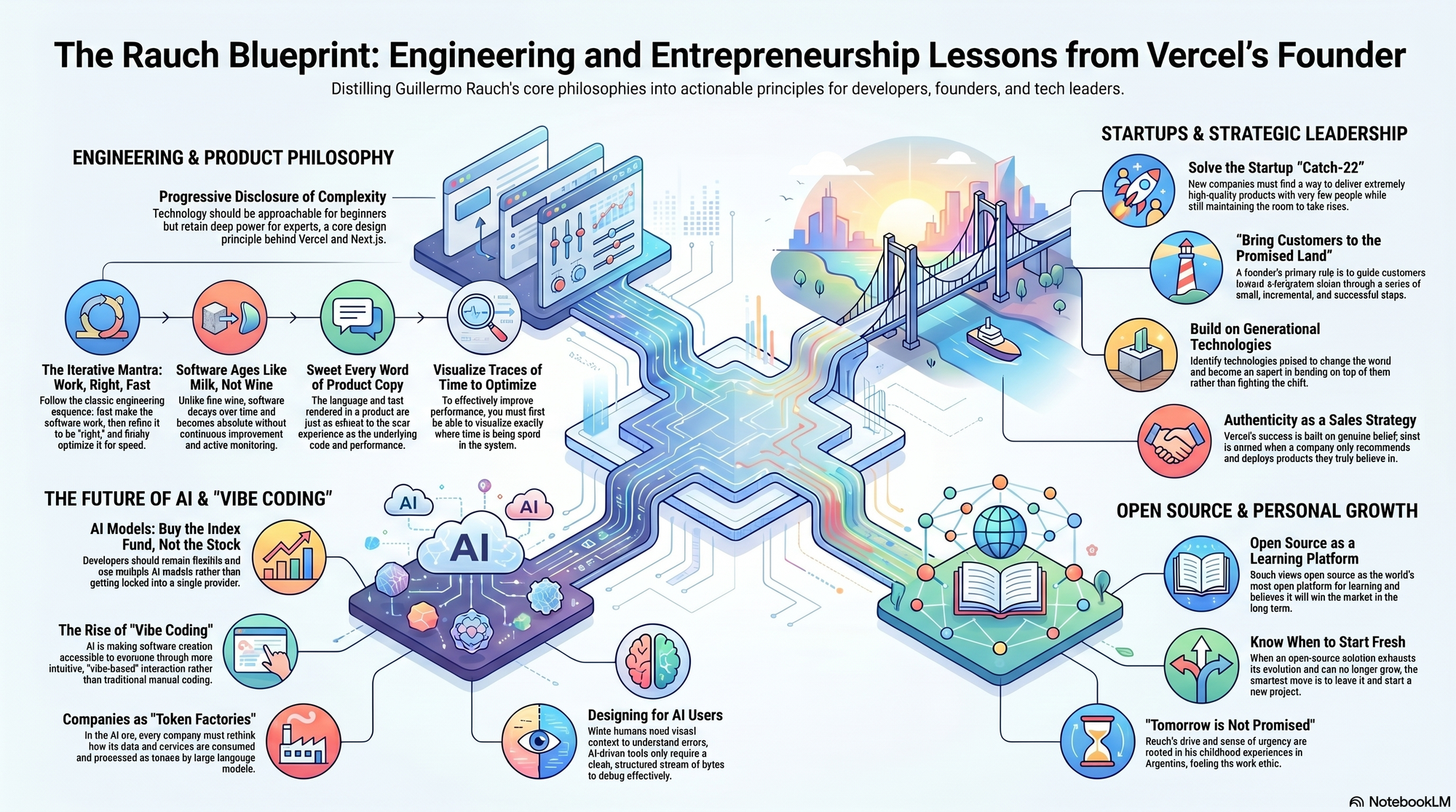 Infographic for "Lessons from Guillermo Rauch, founder and CEO of Vercel".