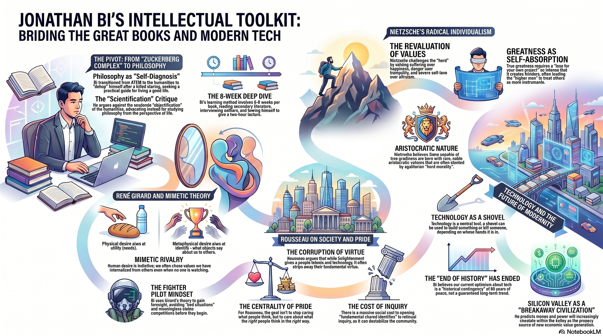 Infographic for "Lessons from Jonathan Bi".