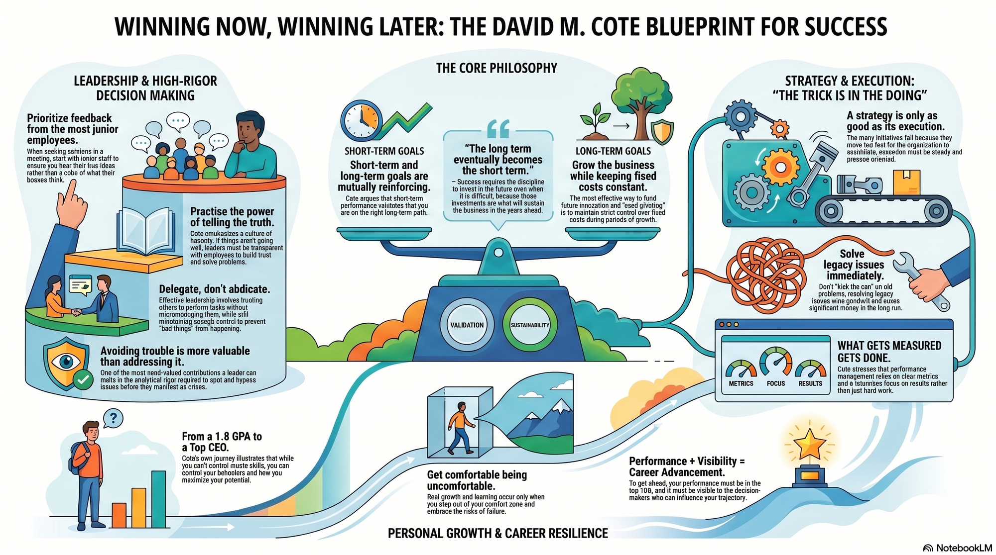 Infographic for "Lessons from David M. Cote".