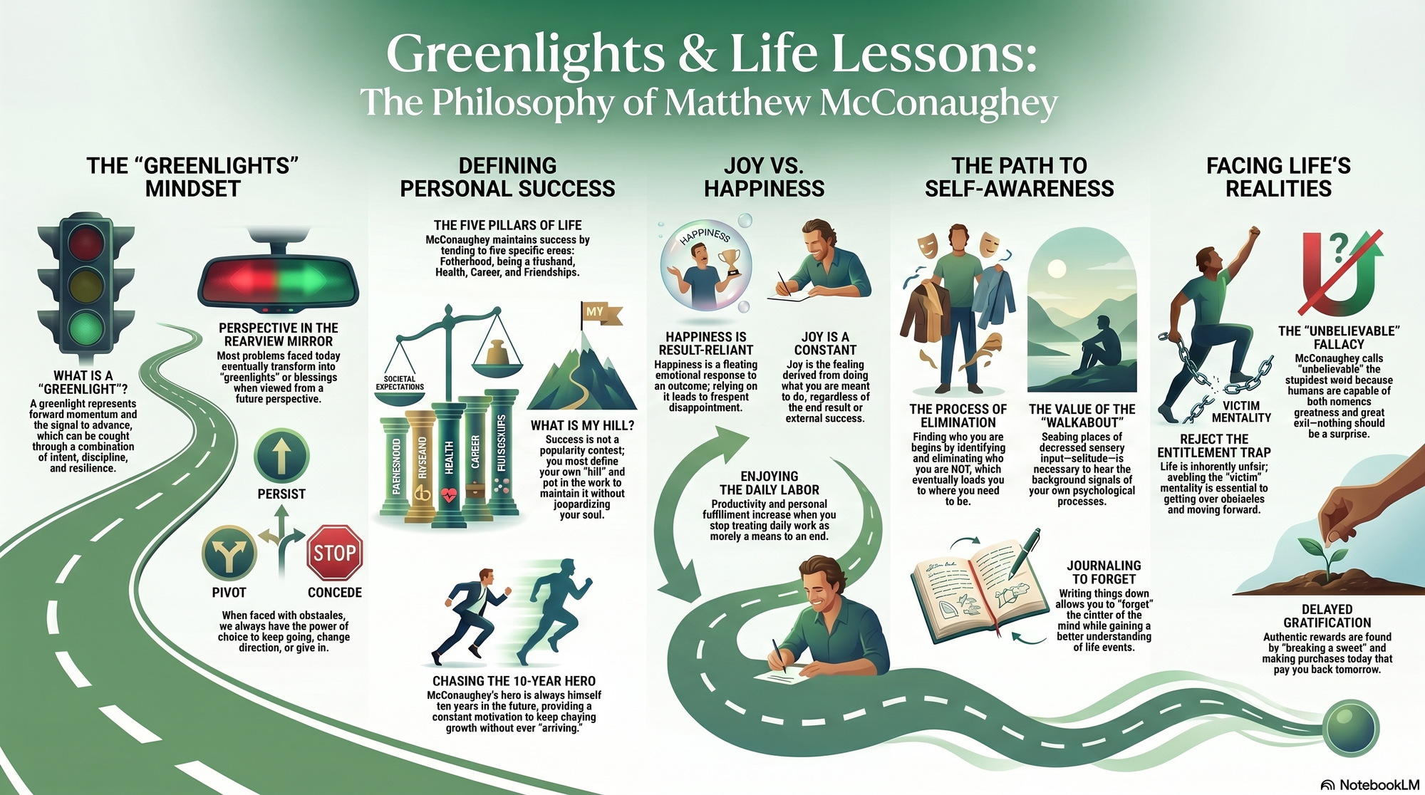 Infographic for "Lessons from Matthew McConaughey".