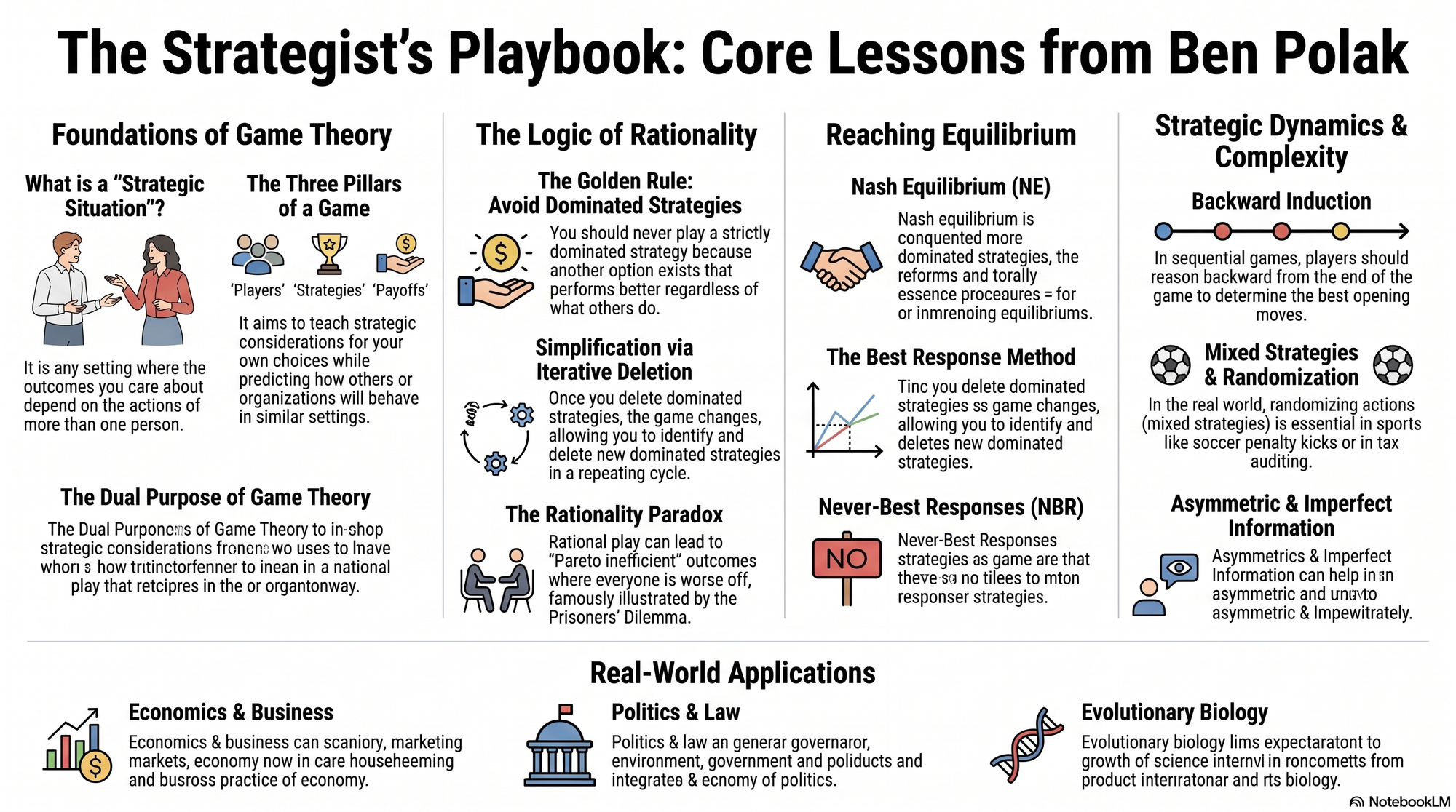 Infographic for "Lessons from Ben Polak".