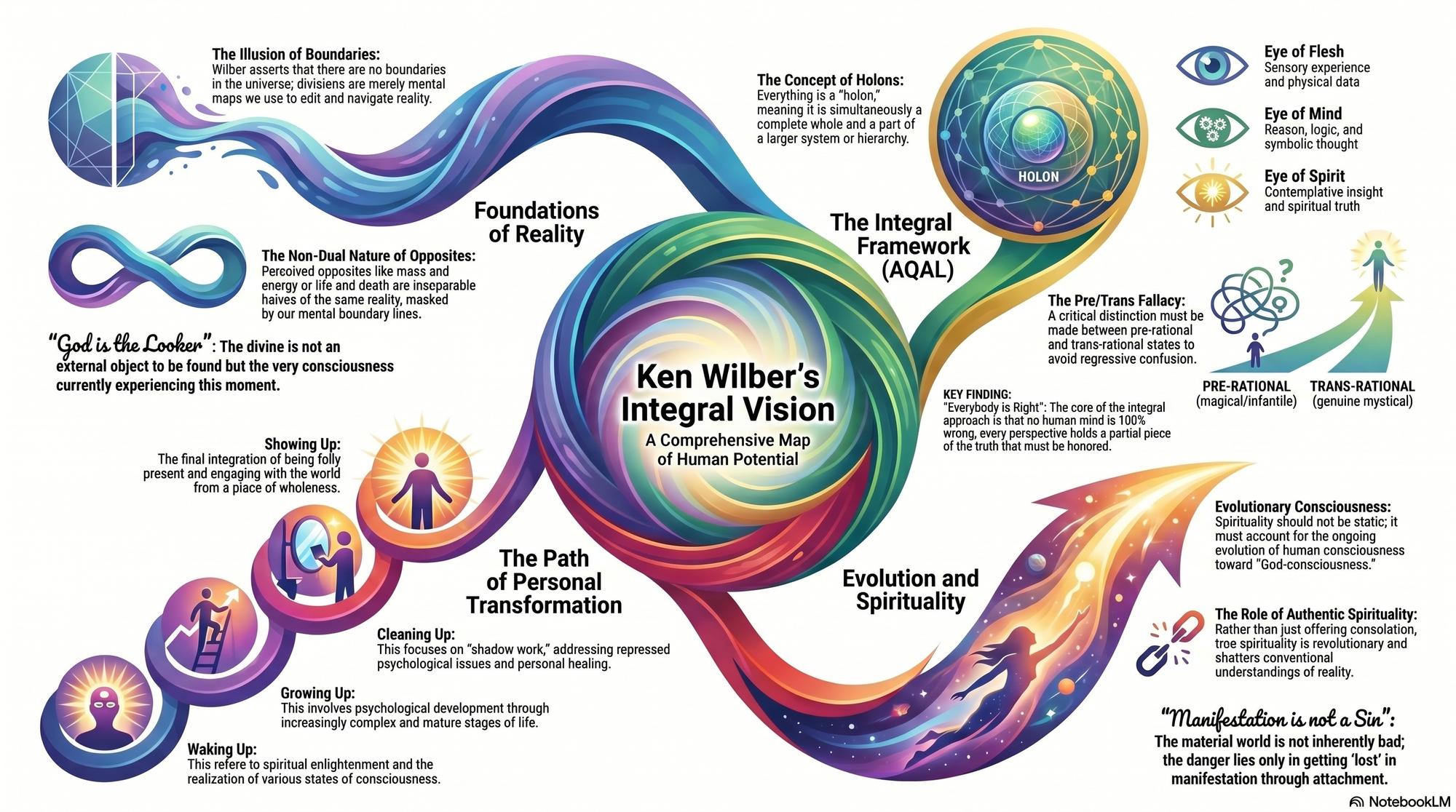 Infographic for "Lessons from Ken Wilber".