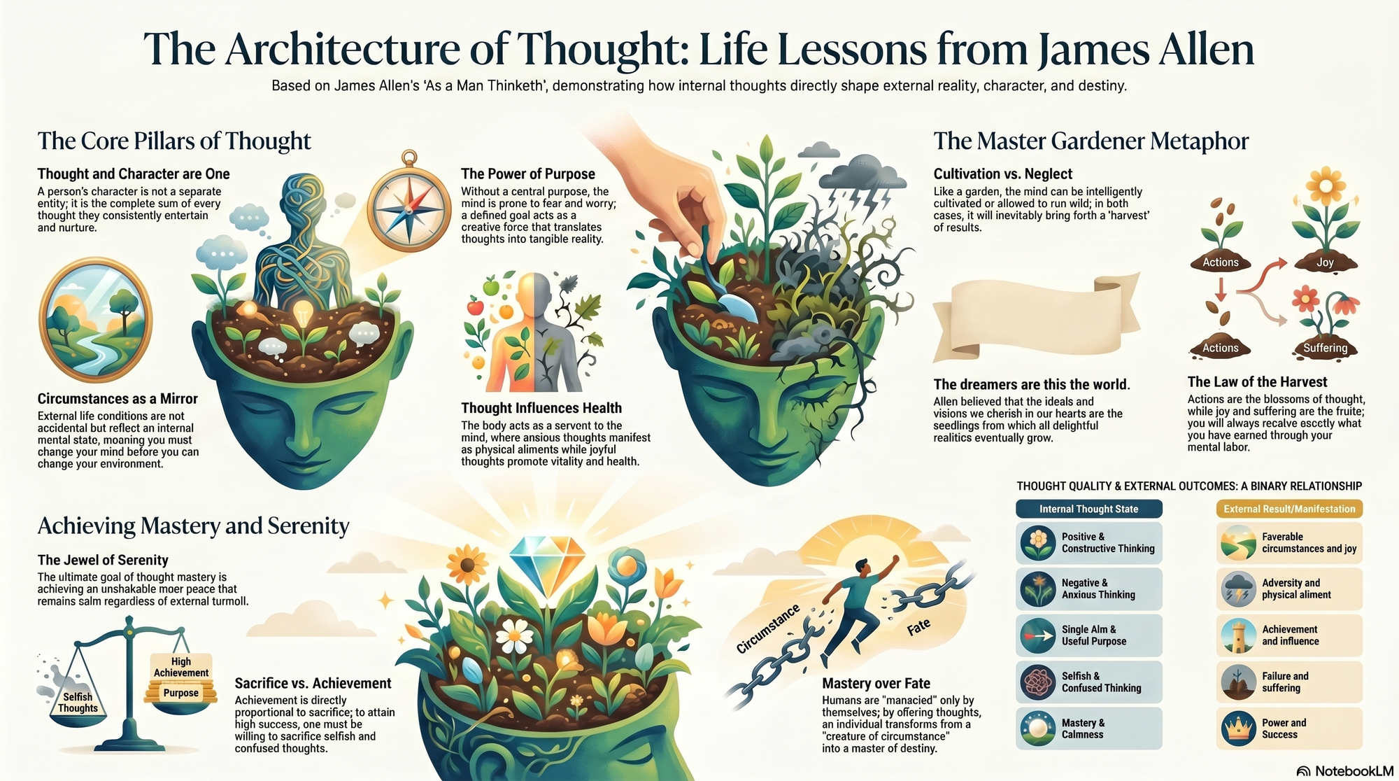 Infographic for "Lessons from James Allen".