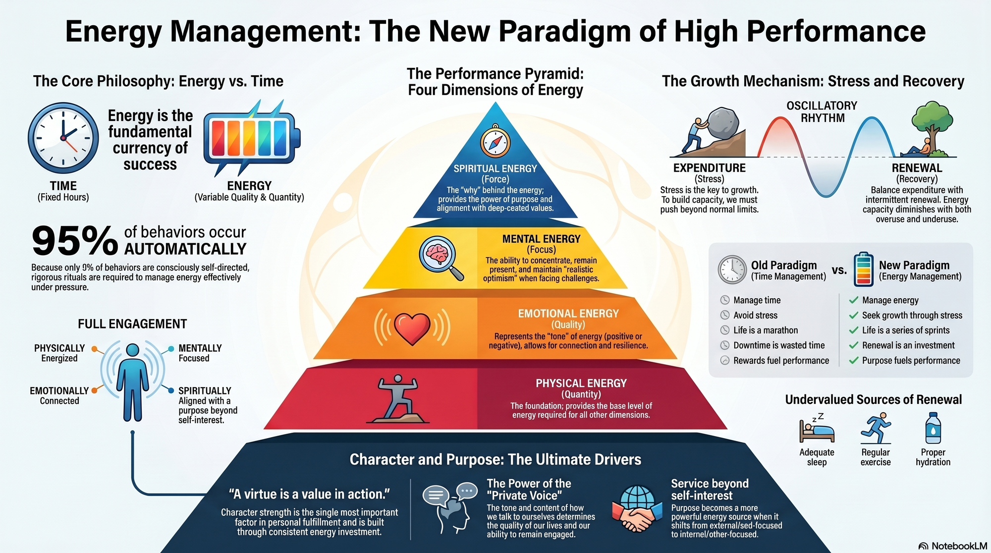 Infographic for "Lessons from Jim Loehr".