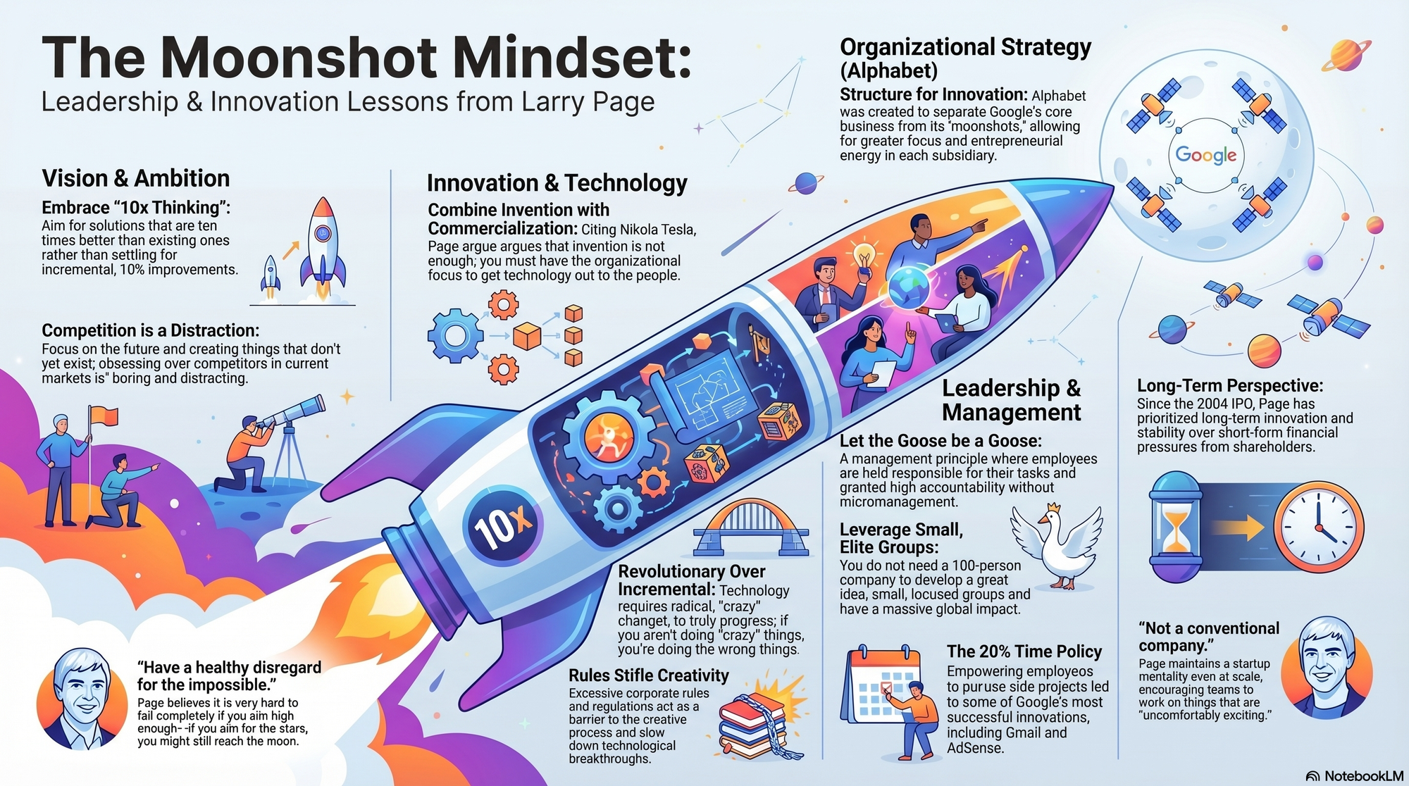 Infographic for "Lessons from Larry Page".