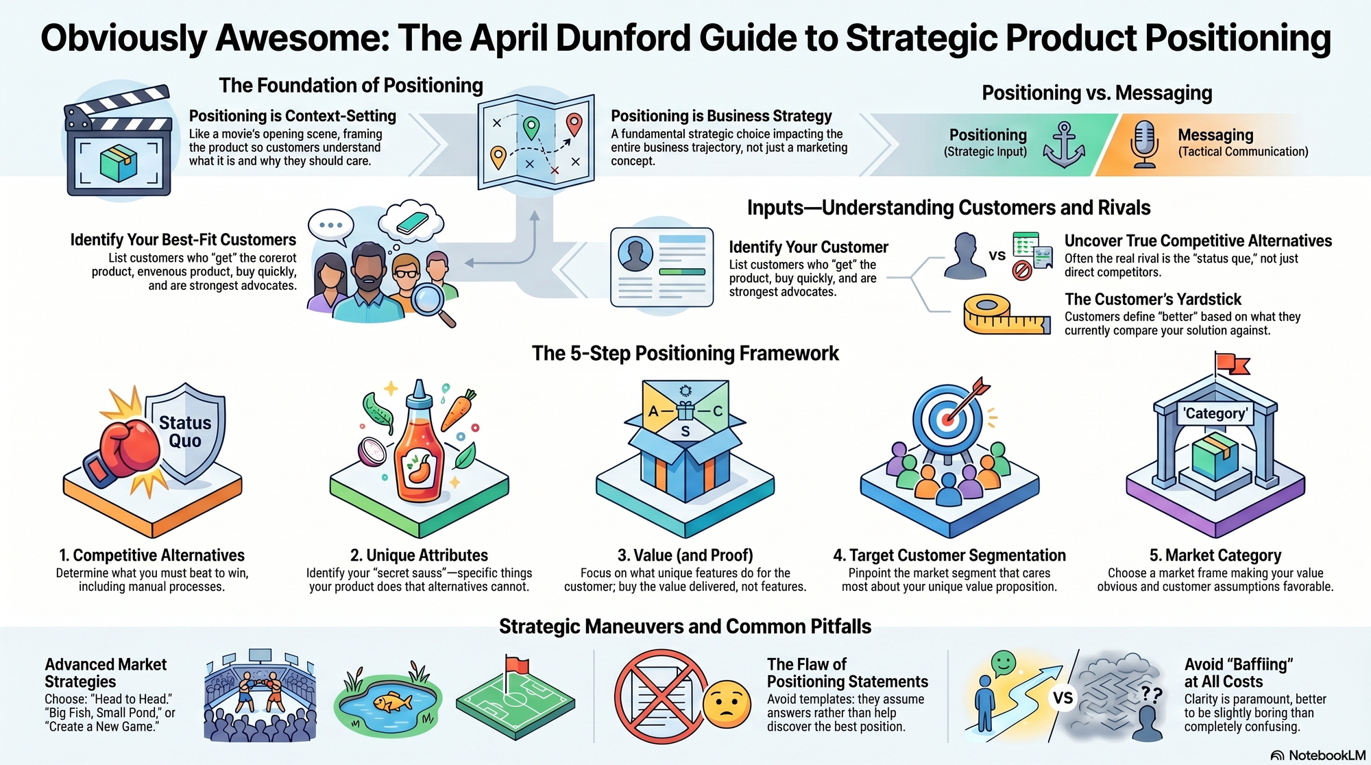 Infographic for "Lessons from April Dunford".