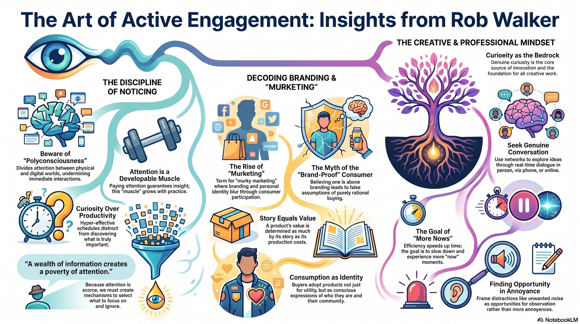 Infographic for "Lessons from Rob Walker".