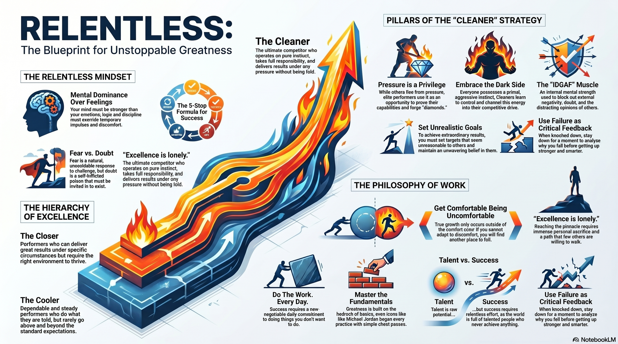Infographic for "Lessons from Tim Grover".