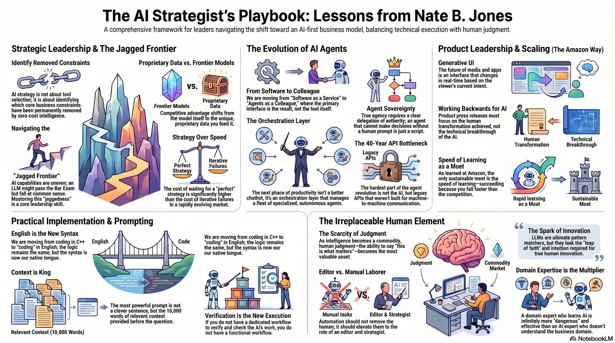 Infographic for "Lessons from Nate B. Jones".