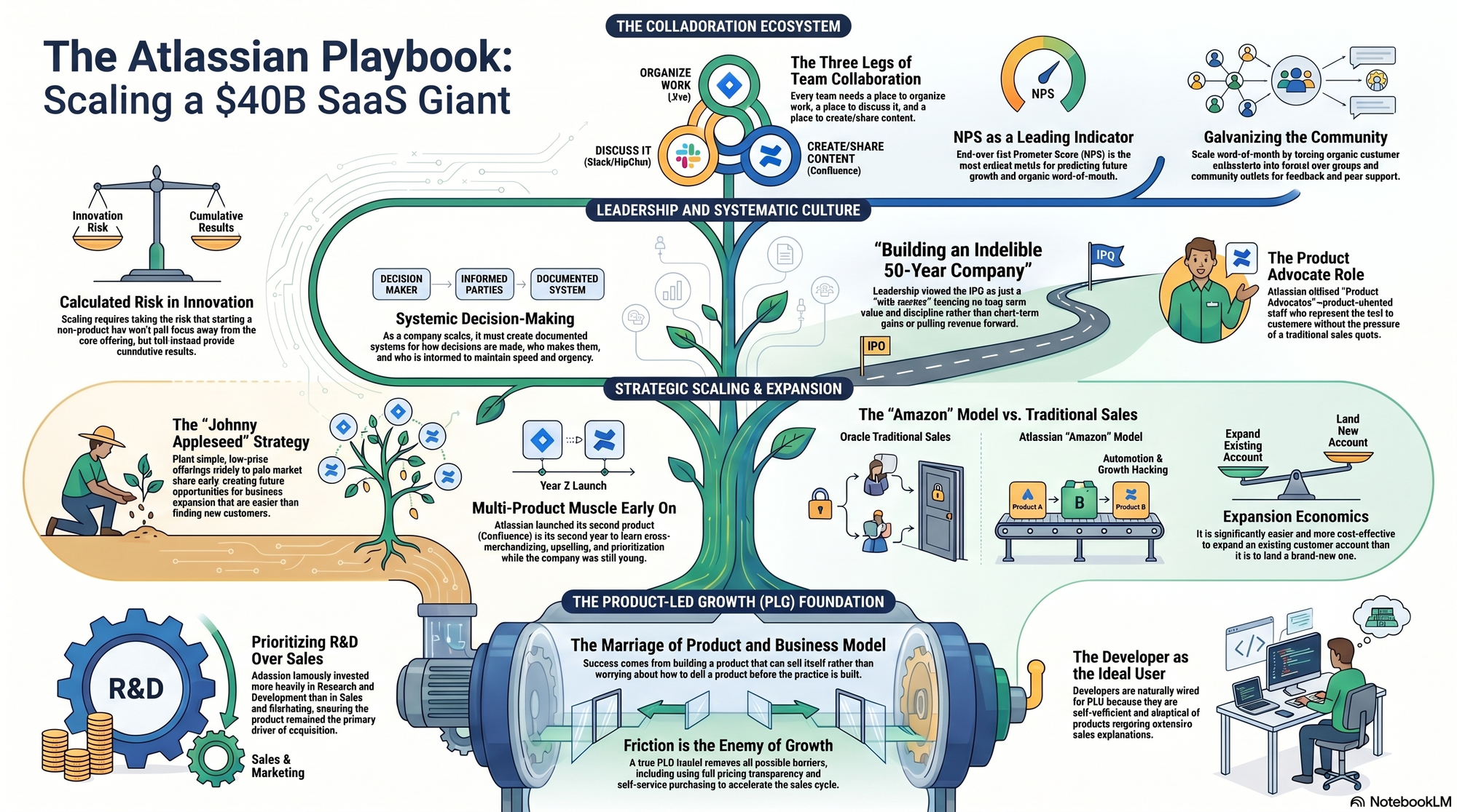 Infographic for "Lessons from Jay Simons of Atlassian".