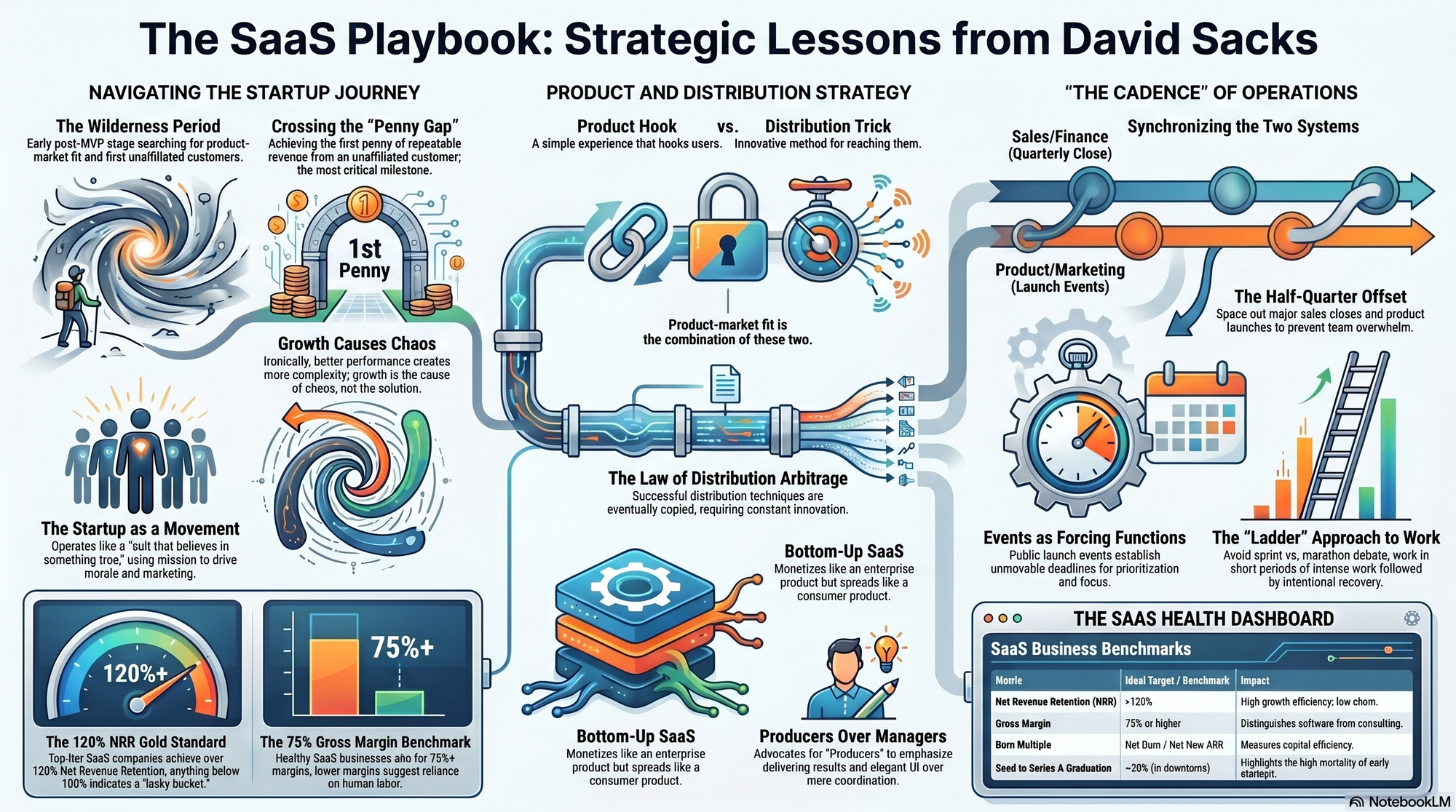 Infographic for "Lessons from David Sacks".