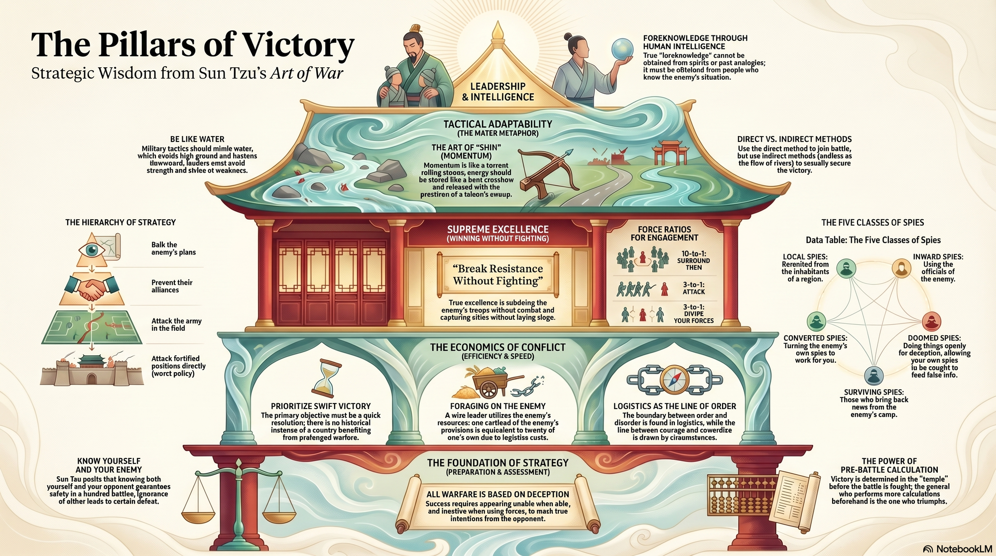 Infographic for "Lessons from Sun Tzu".