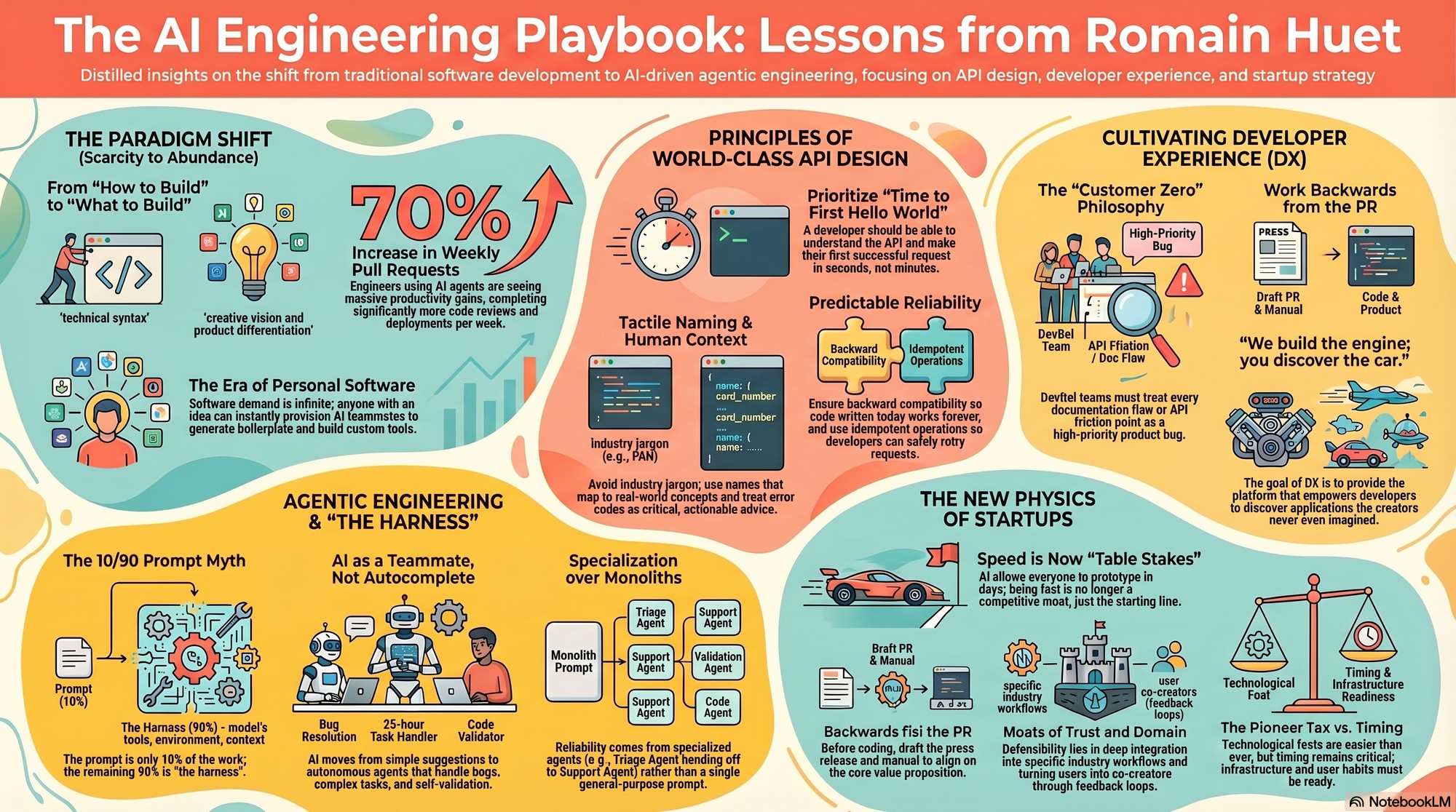 Infographic for "Lessons from Romain Huet".