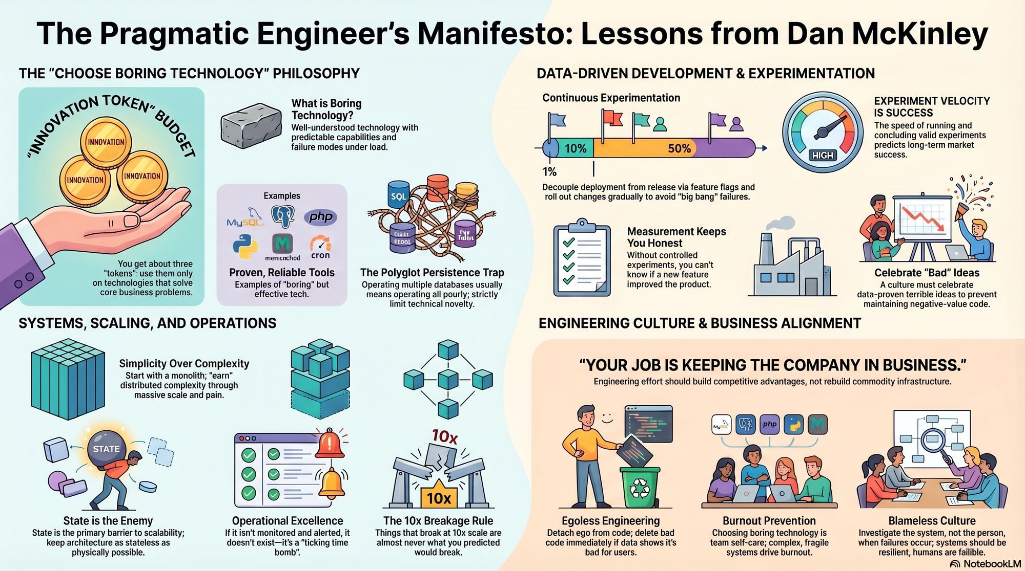 Infographic for "Lessons from Dan McKinley".