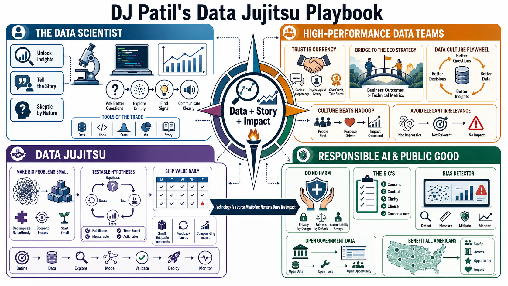 Infographic for "Lessons from DJ Patil".