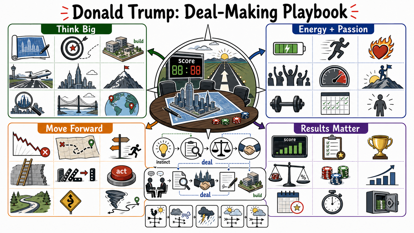 Infographic for "Lessons from Donald Trump".
