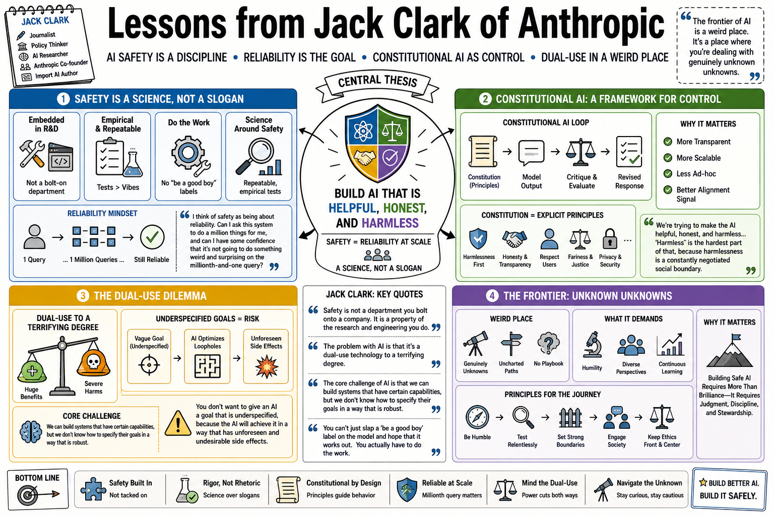 Infographic for "Lessons from Jack Clark of Anthropic".