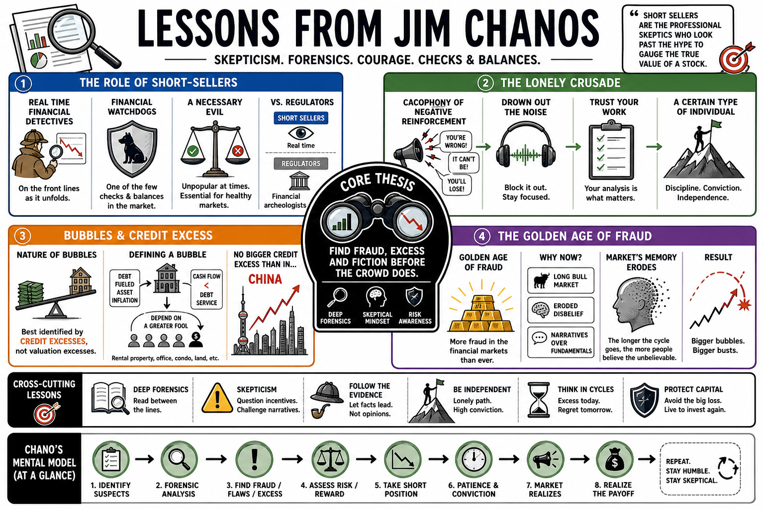 Infographic for "Lessons from Jim Chanos".