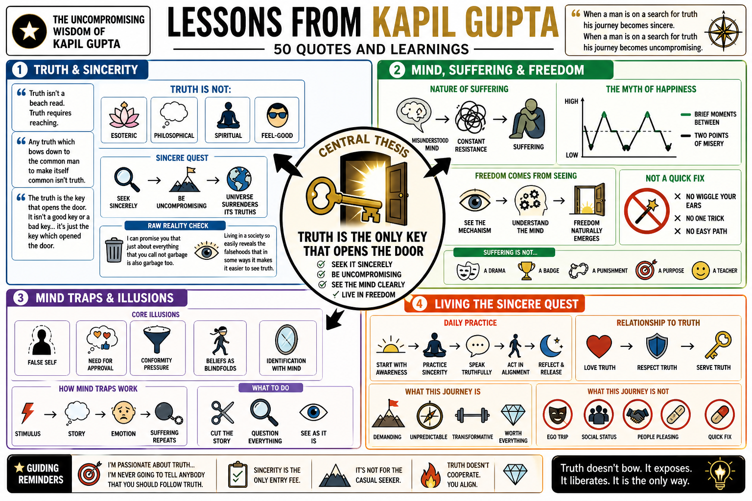 Infographic for "Lessons from Kapil Gupta".