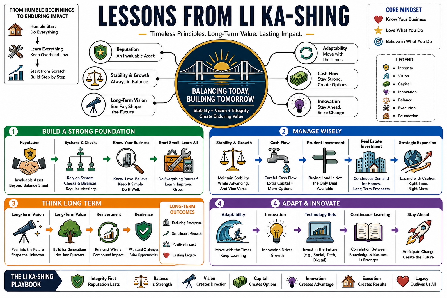 Infographic for "Lessons from Li Ka-Shing".