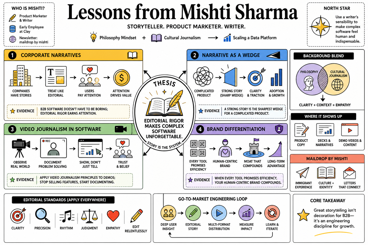 Infographic for "Lessons from Mishti Sharma".
