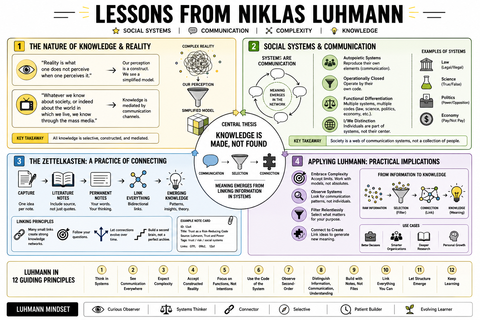 Infographic for "Lessons from Niklas Luhmman".