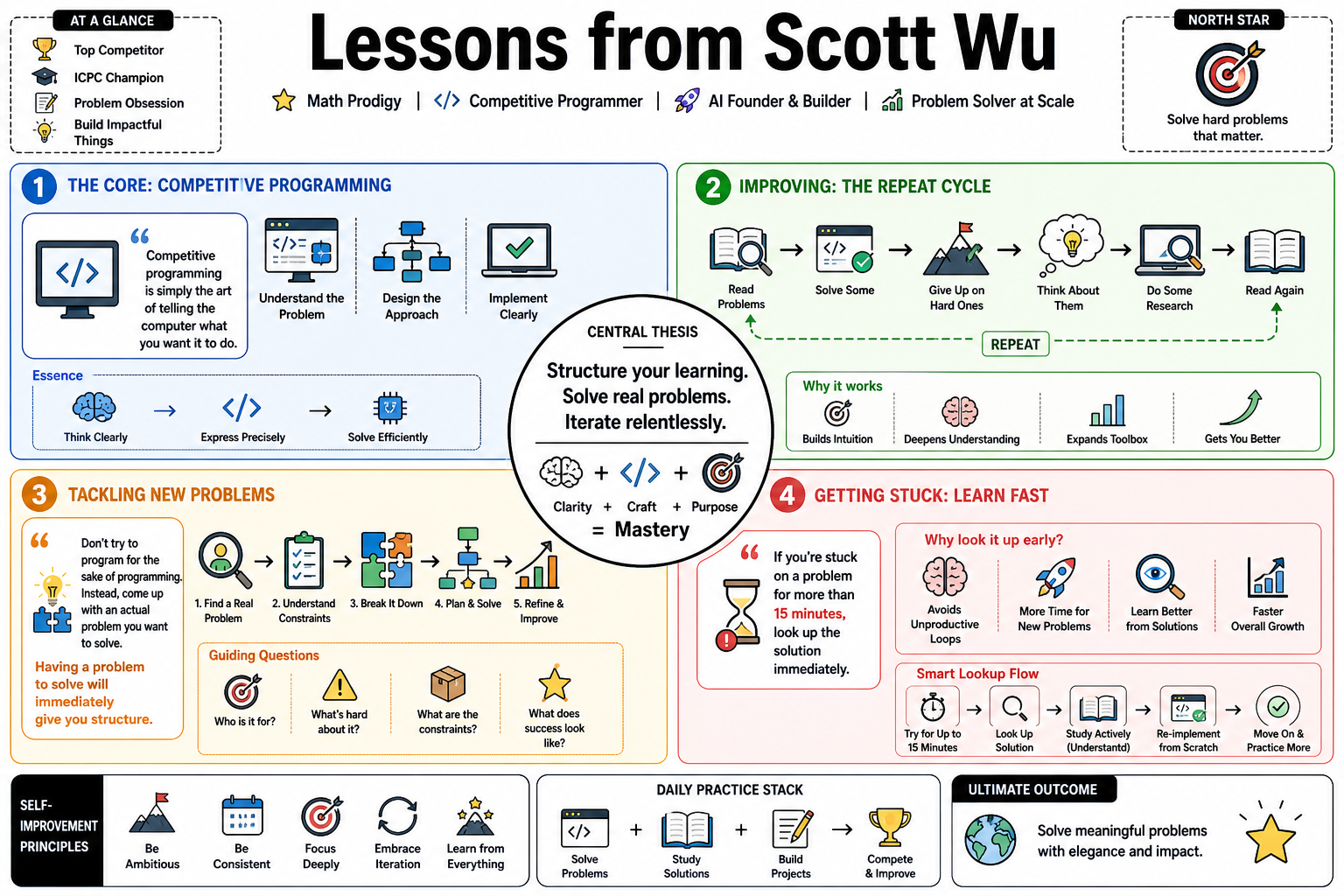 Infographic for "Lessons from Scott Wu".